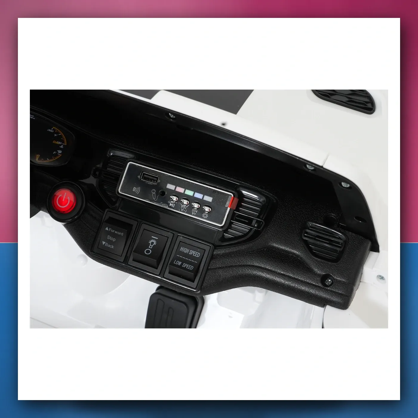 Auto na akumulator Dodge Durango bijeli - slika 1