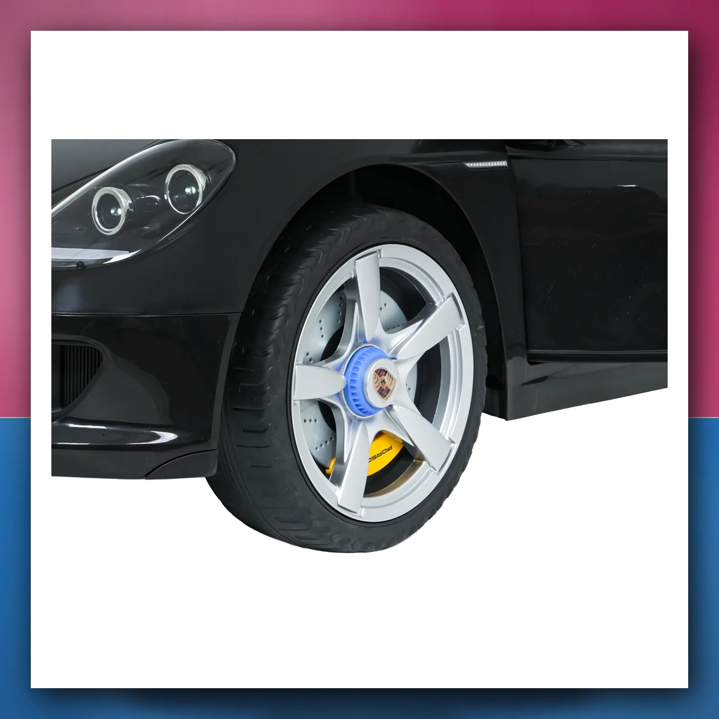 Auto na akumulator Porsche 911 Carrera crni - slika 1