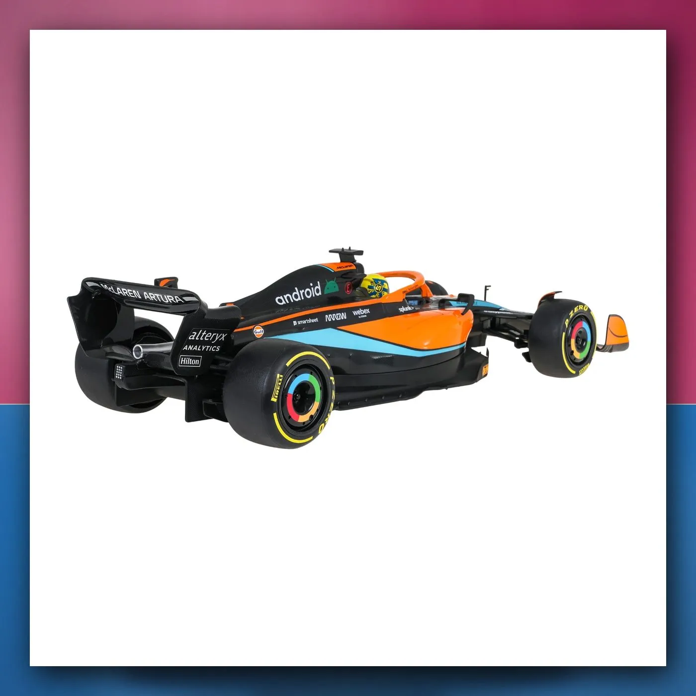 Bolid na daljinsko upravljanje McLaren F1 MCL36 1:12 narančasti RASTAR