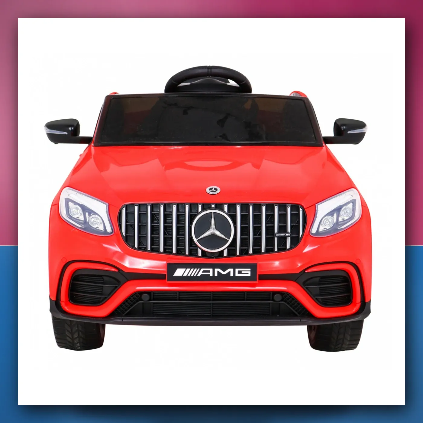 Mercedes Benz GLC63S za djecu crveni SUV + Daljinski upravljač - slika 1