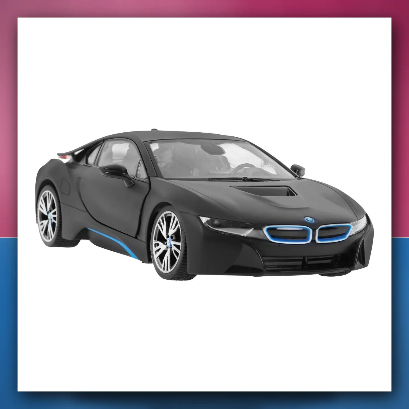 BMW i8 crni RASTAR model 1:14 autić na daljinsko upravljanje + daljinski upravljač 2,4 GHz - slika 1