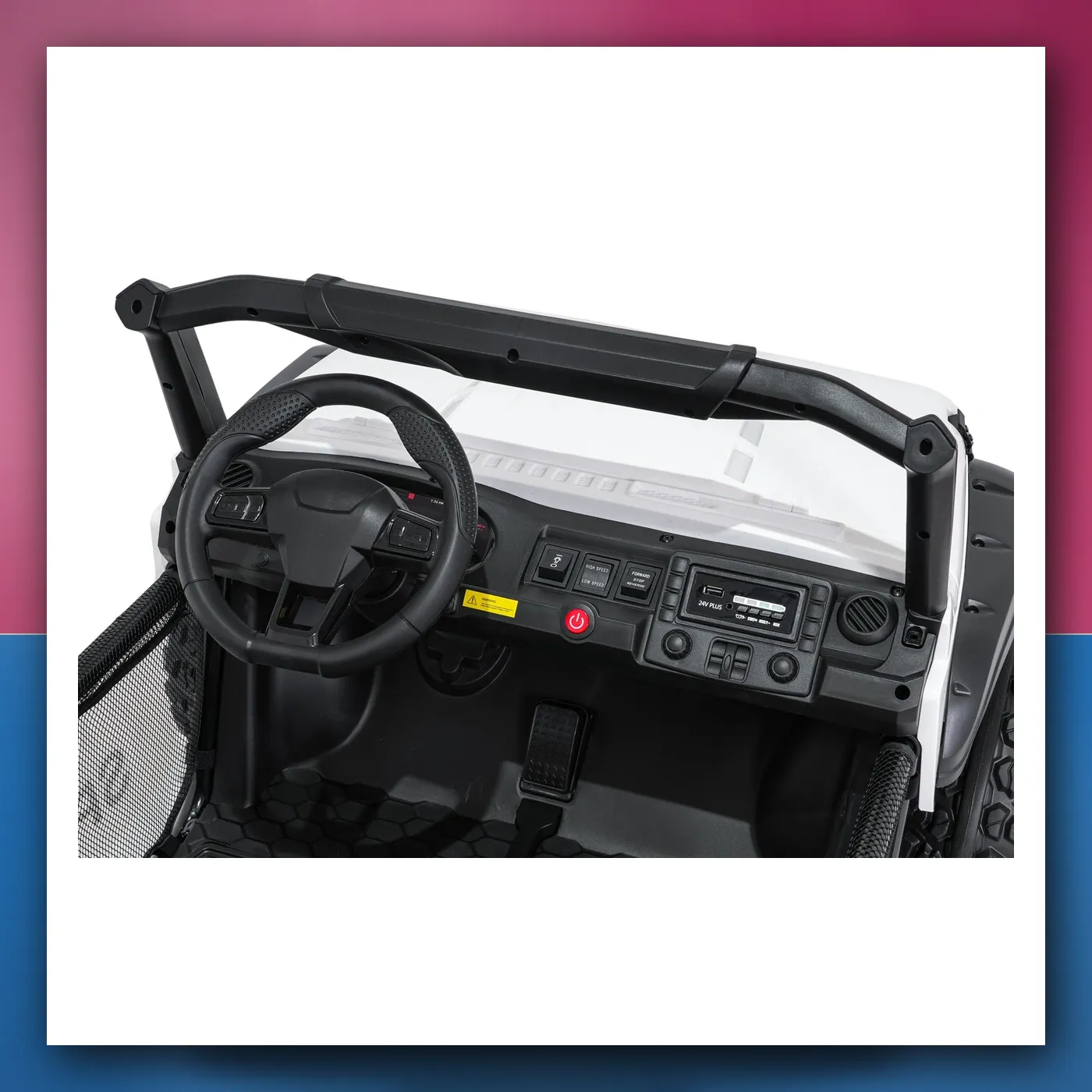 Auto na akumulator Terenski PASSION 4x4 bijeli - slika 1
