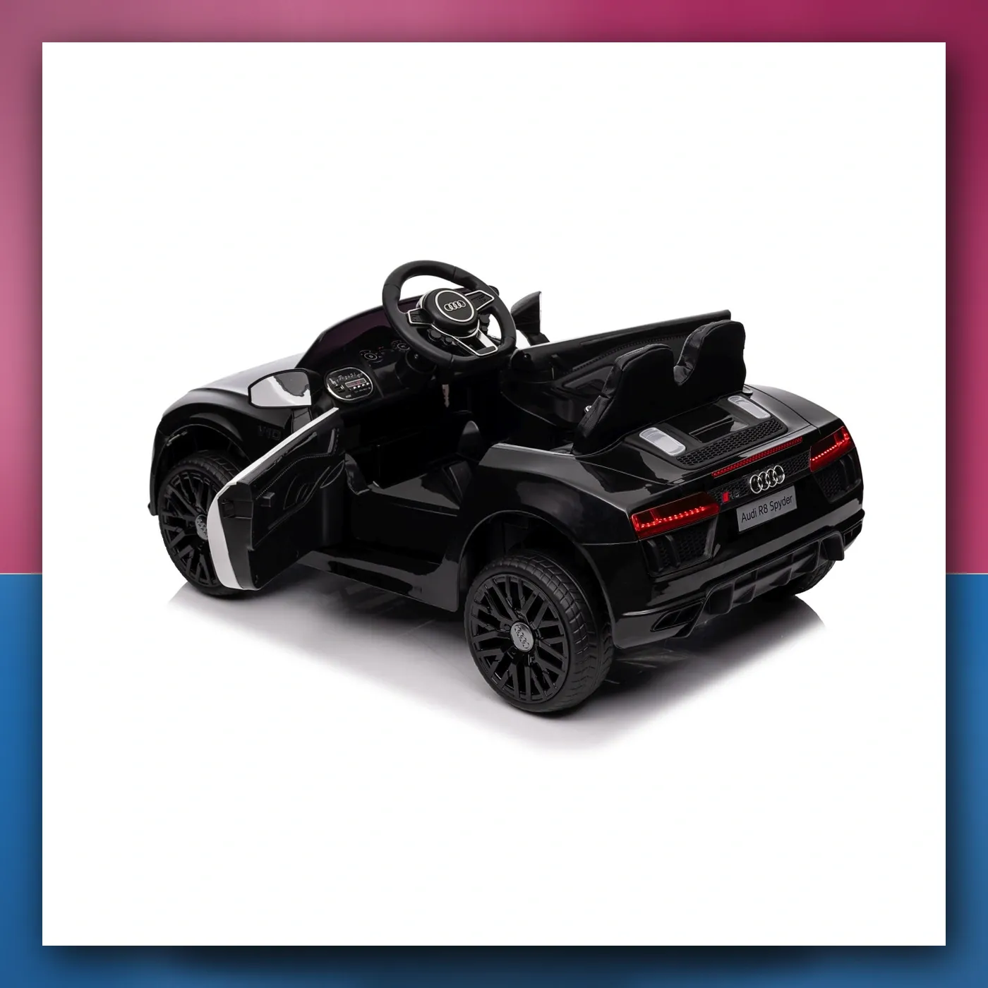 Audi R8 Policija na akumulator za djecu - + Daljinski upravljač + EVA + Lagani Start + MP3 + LED - slika 1