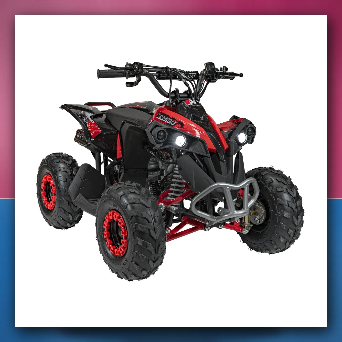 Četverocikl na akumulator Motorni RENEGADE 110CC crveni - slika 1