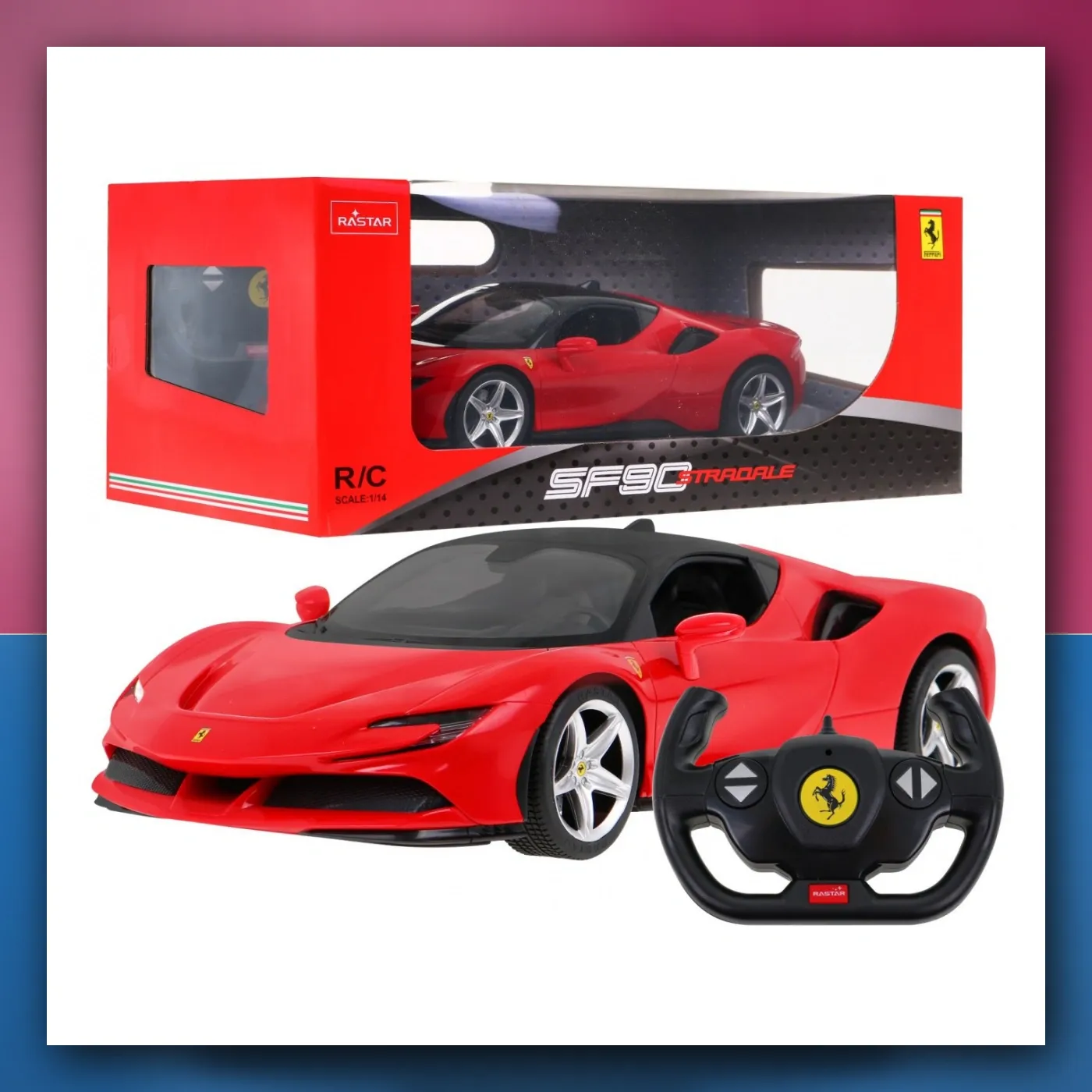 Ferrari SF90 Stradale RASTAR model 1:14 autić na daljinsko upravljanje + daljinski upravljač - slika 1
