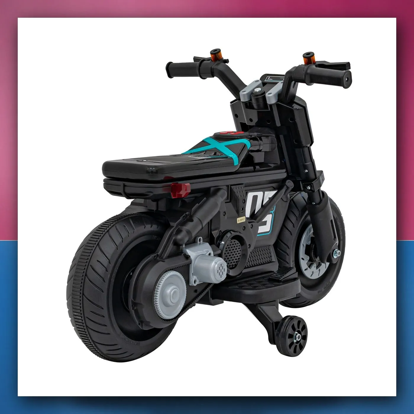 Future 88 motocikl na akumulator, crni