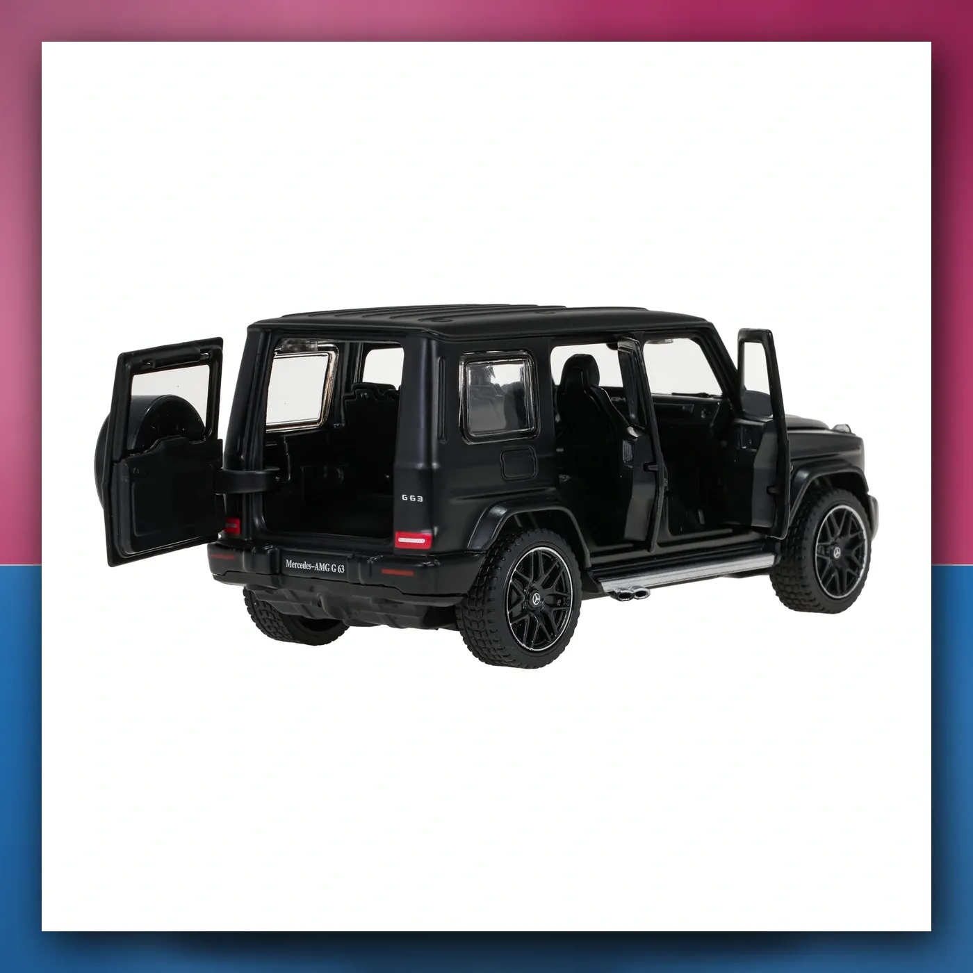 Metalni automobil Mercedes-Benz AMG G63 1:32 sa zvukom crni RASTAR