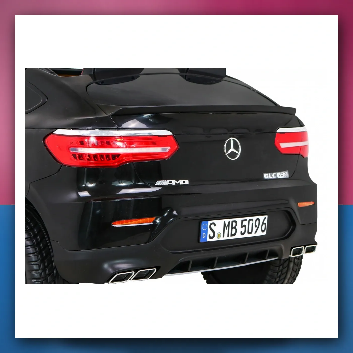 Auto Mercedes GLC 63S crne - SUV za djecu + Pogon 4x4 - slika 1