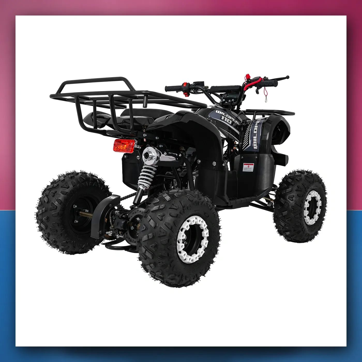 Četverocikl na akumulator Motorni WILDPEAK 110cc crni - slika 1