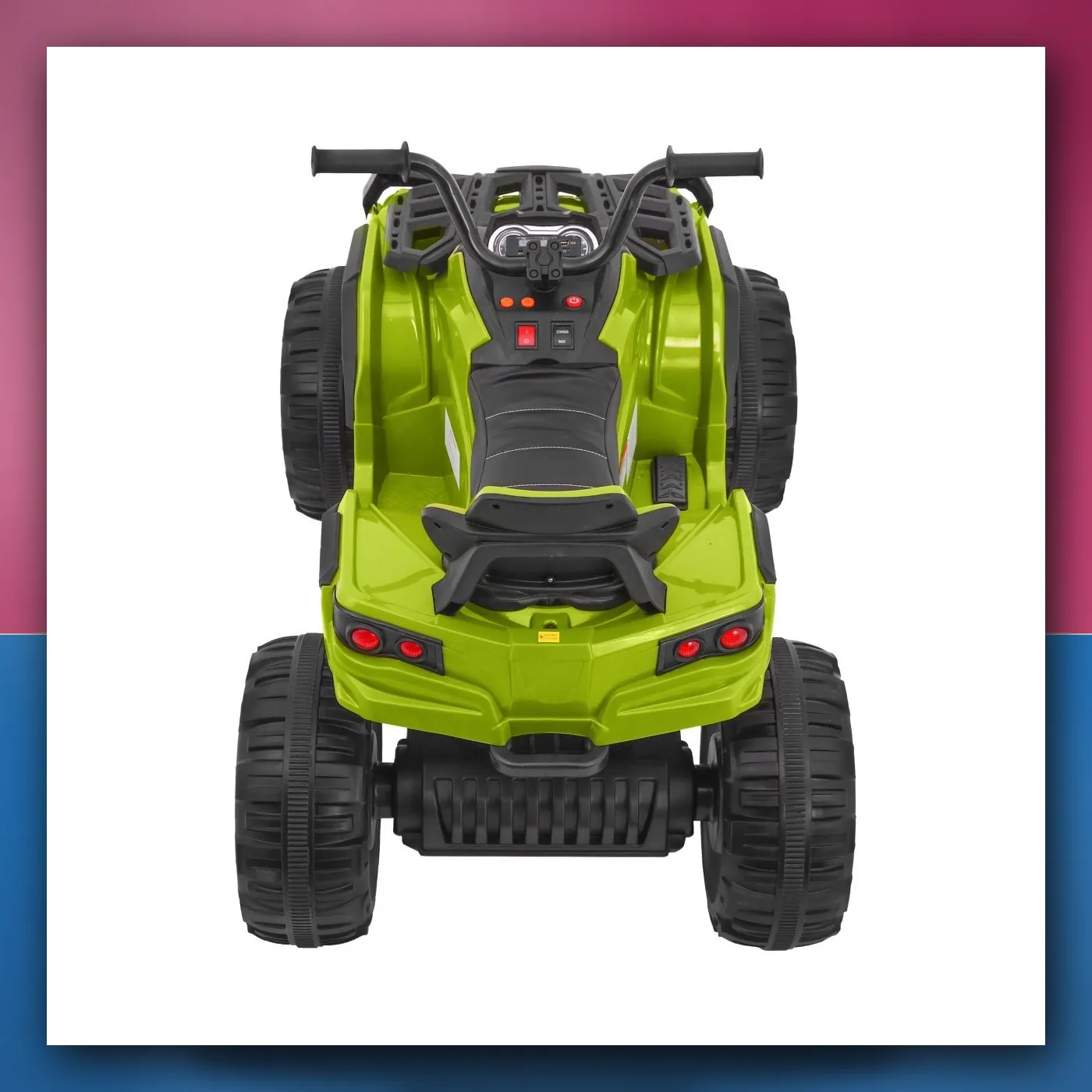 Četverocikl ATV 2. 4GHz na akumulator za djecu - zeleni + Daljinski upravljač + EVA kotači + Radio + MP3 + Lagani Start - slika 1