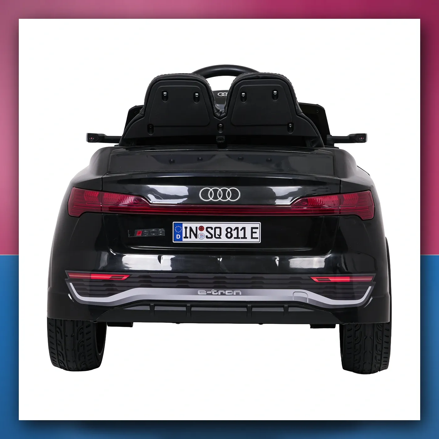 Auto na akumulator Audi SQ8 crni s daljinskim upravljačem 2,4 GHz