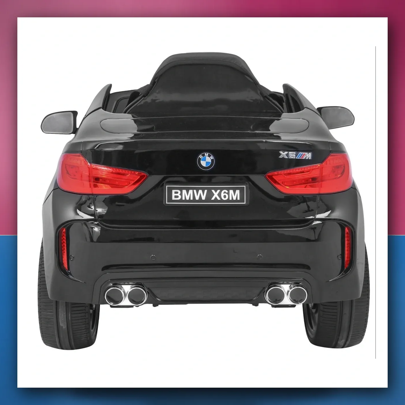 BMW X6M Električne Mali auto za djecu - crni SUV + Daljinski upravljač - slika 1