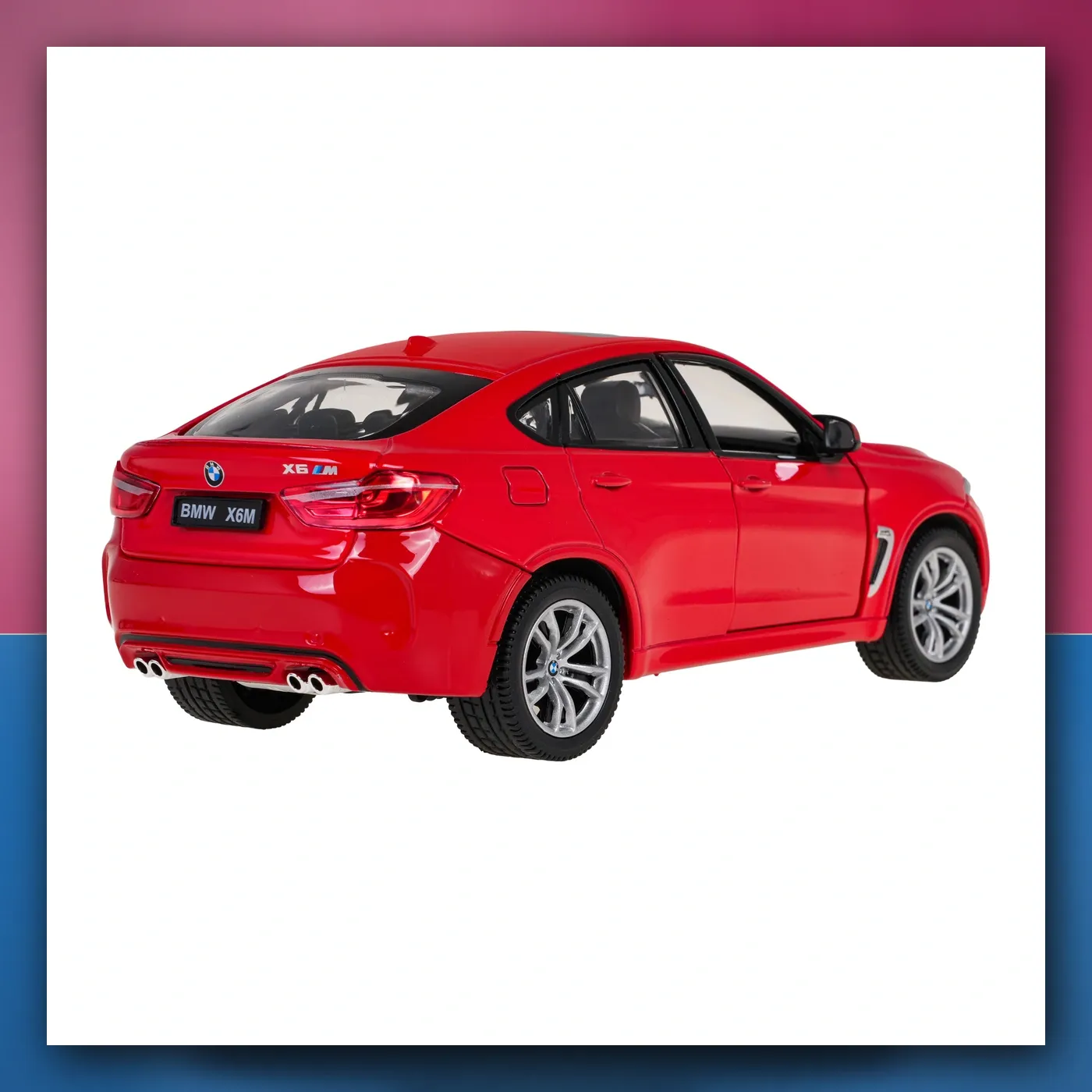 Metalni automobil BMW X6M 1:24 crveni RASTAR