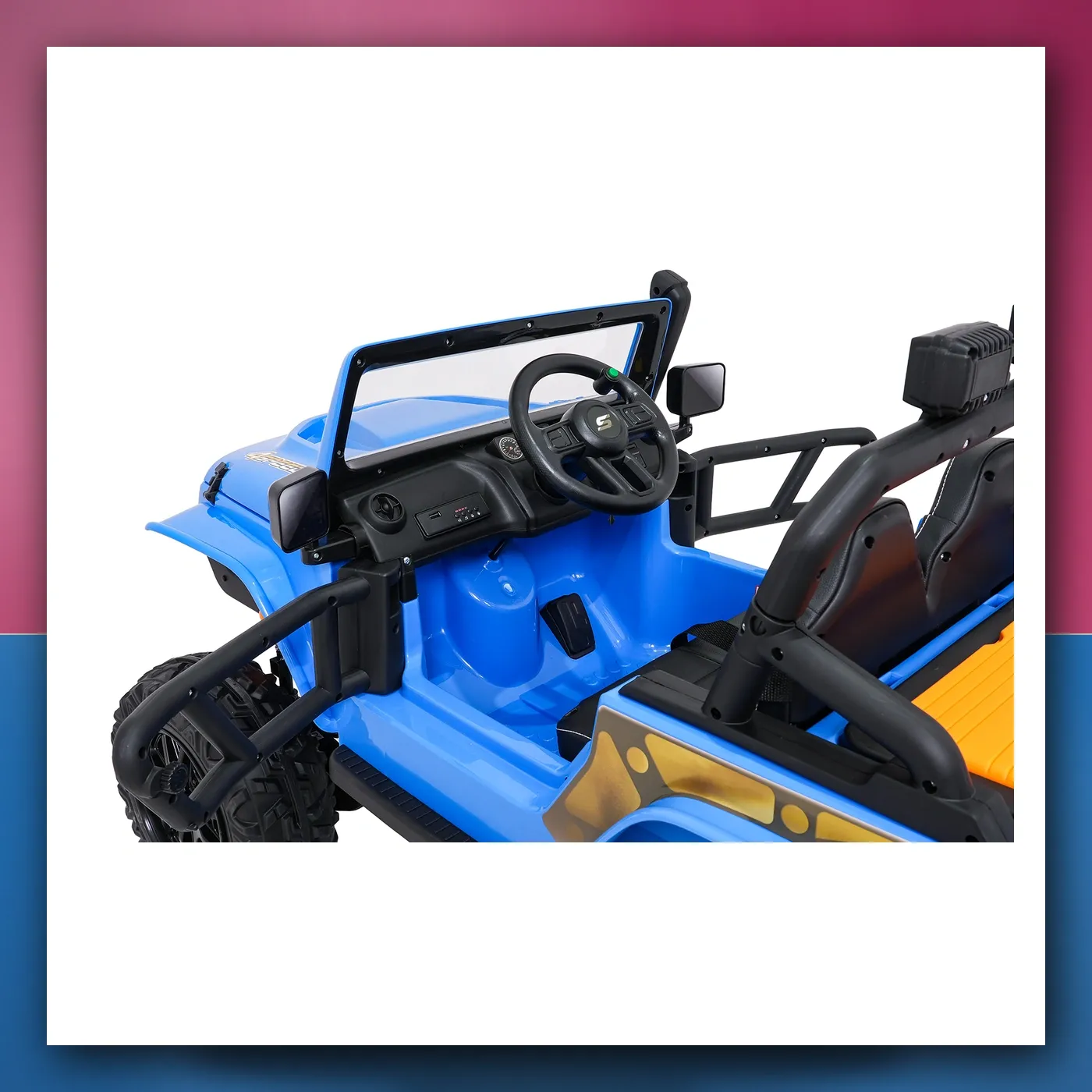 Auto na akumulator Jeep Monster plavi - slika 1