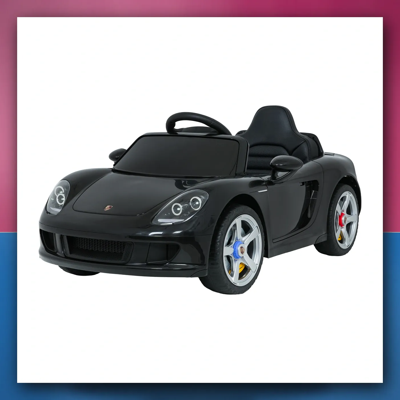 Auto na akumulator Porsche 911 Carrera crni - slika 1
