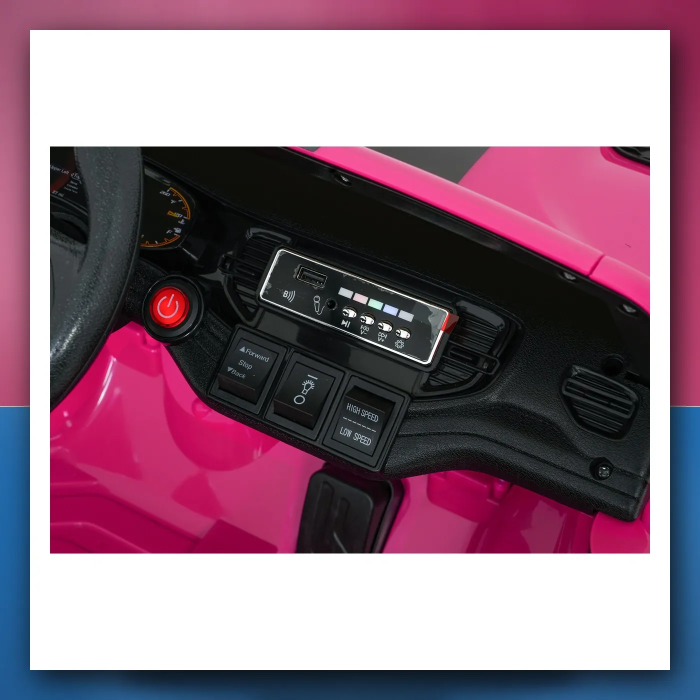 Auto na akumulator Dodge Durango rozi - slika 1
