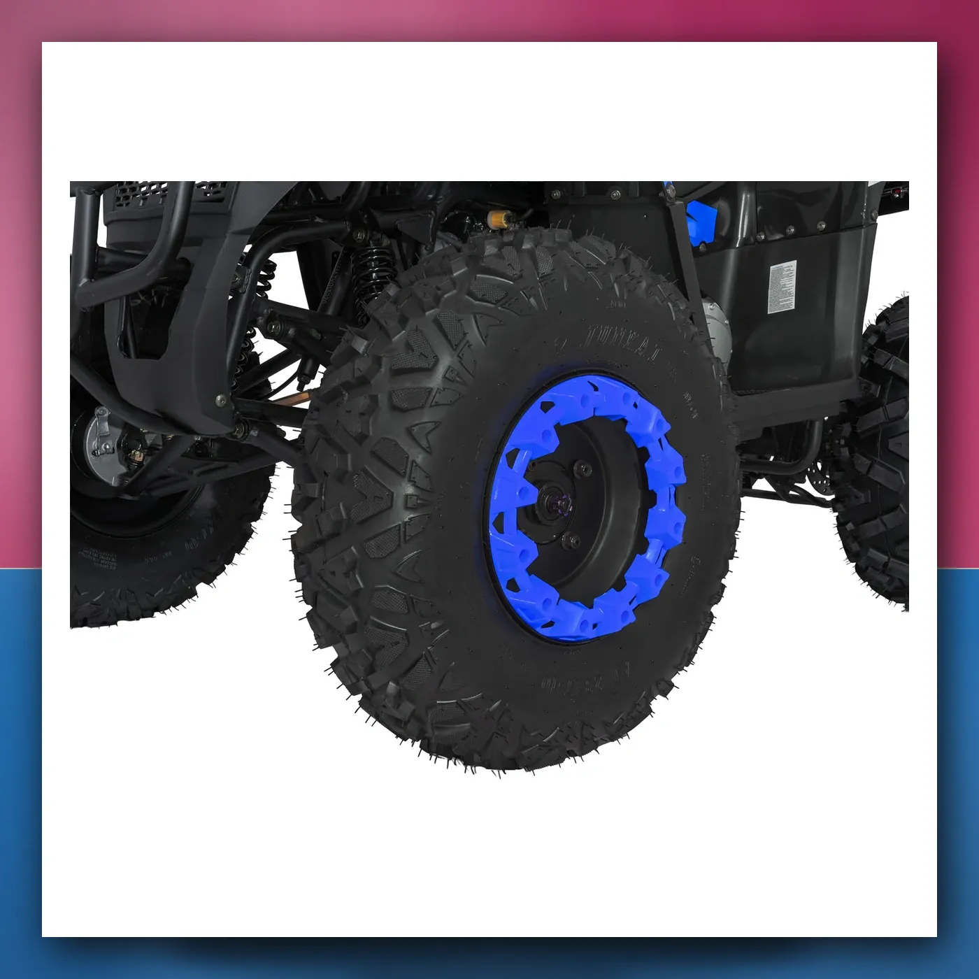 Četverocikl na akumulator Motorni 200CC MONSTER plavi - slika 1