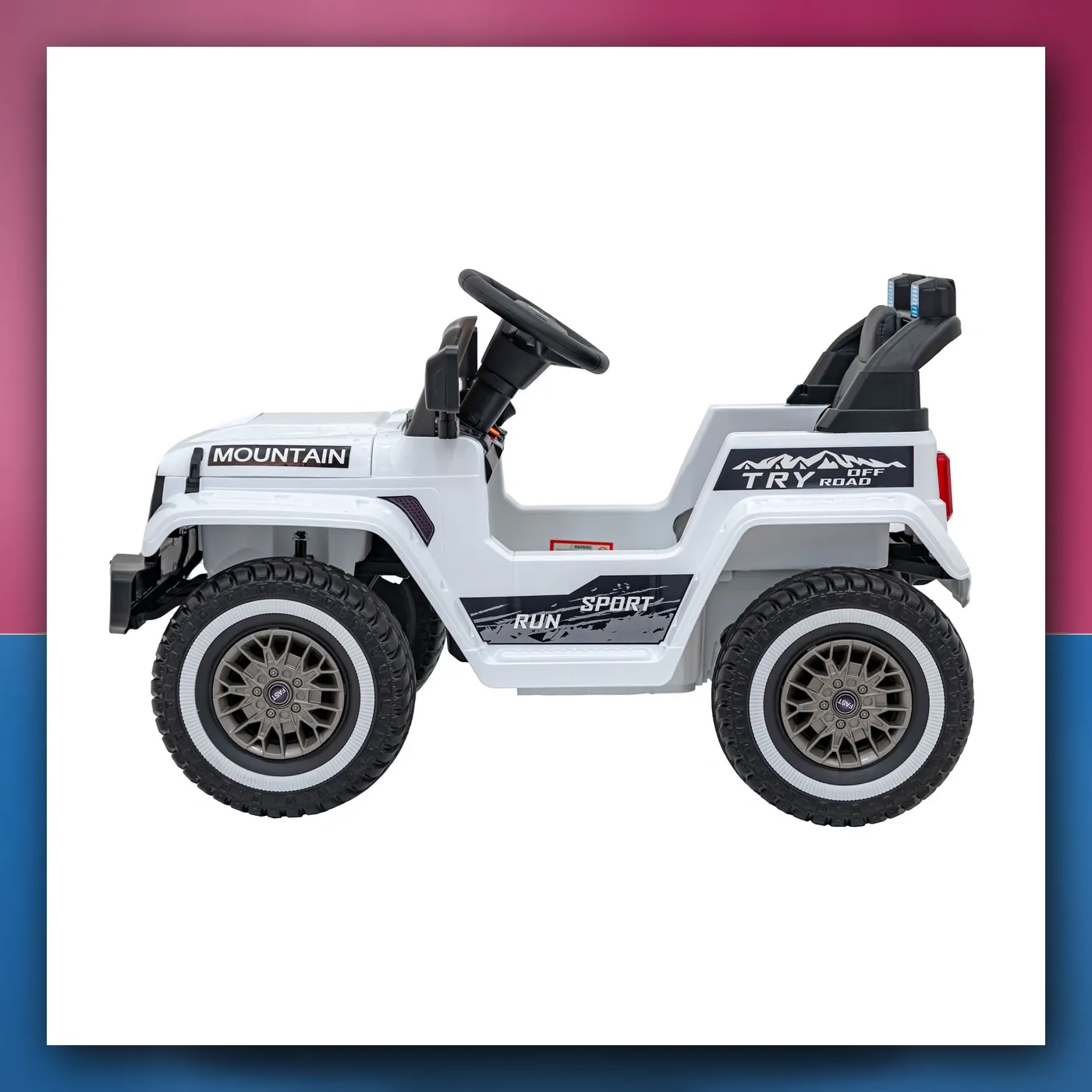 Auto na akumulator Off Cesta PLANINA bijeli - slika 1