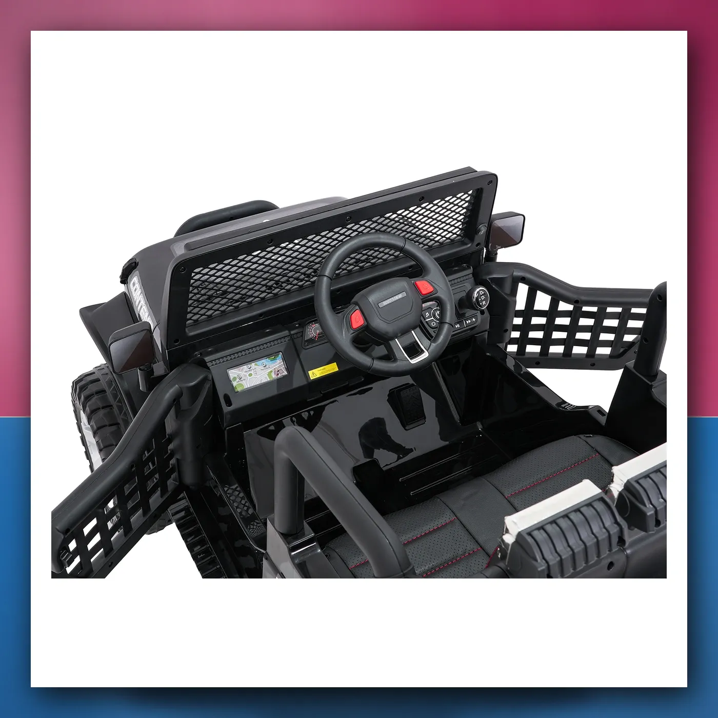 Auto na akumulator Jeep ZVIJER 4x4 crni - slika 1