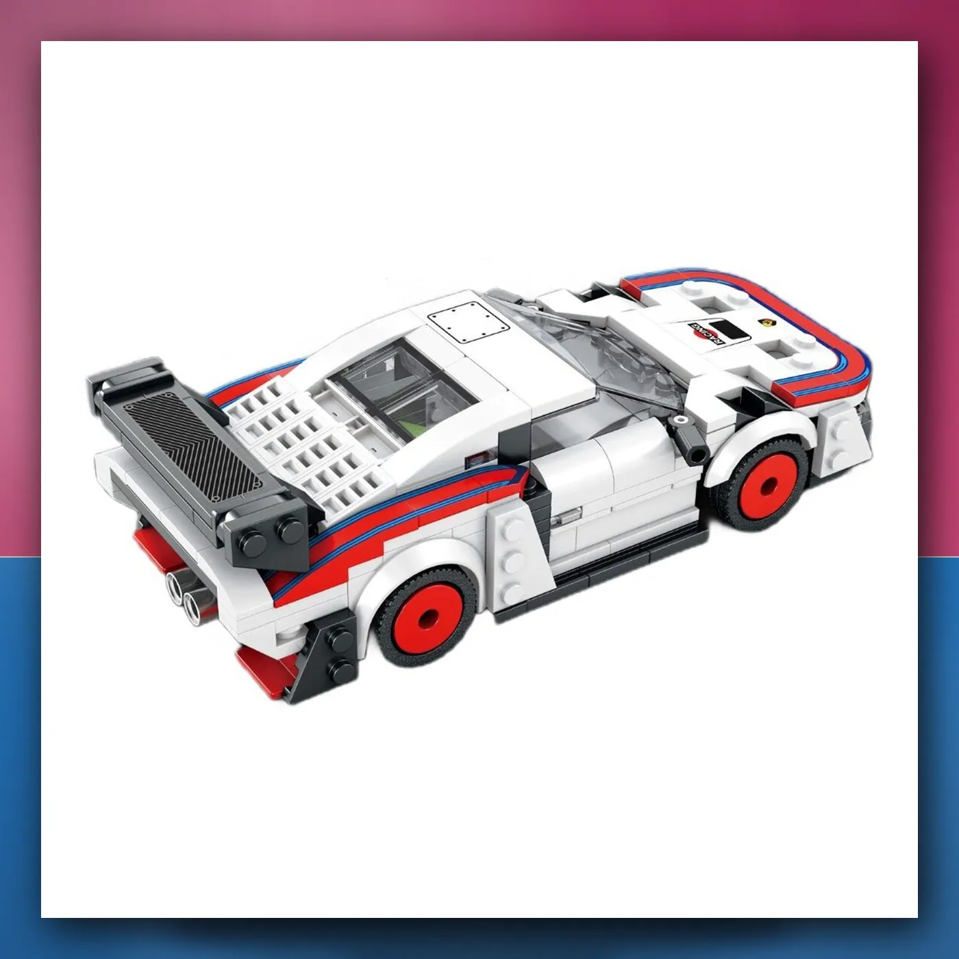 Set kockica Auto Sportske bijele 346el. - slika 1