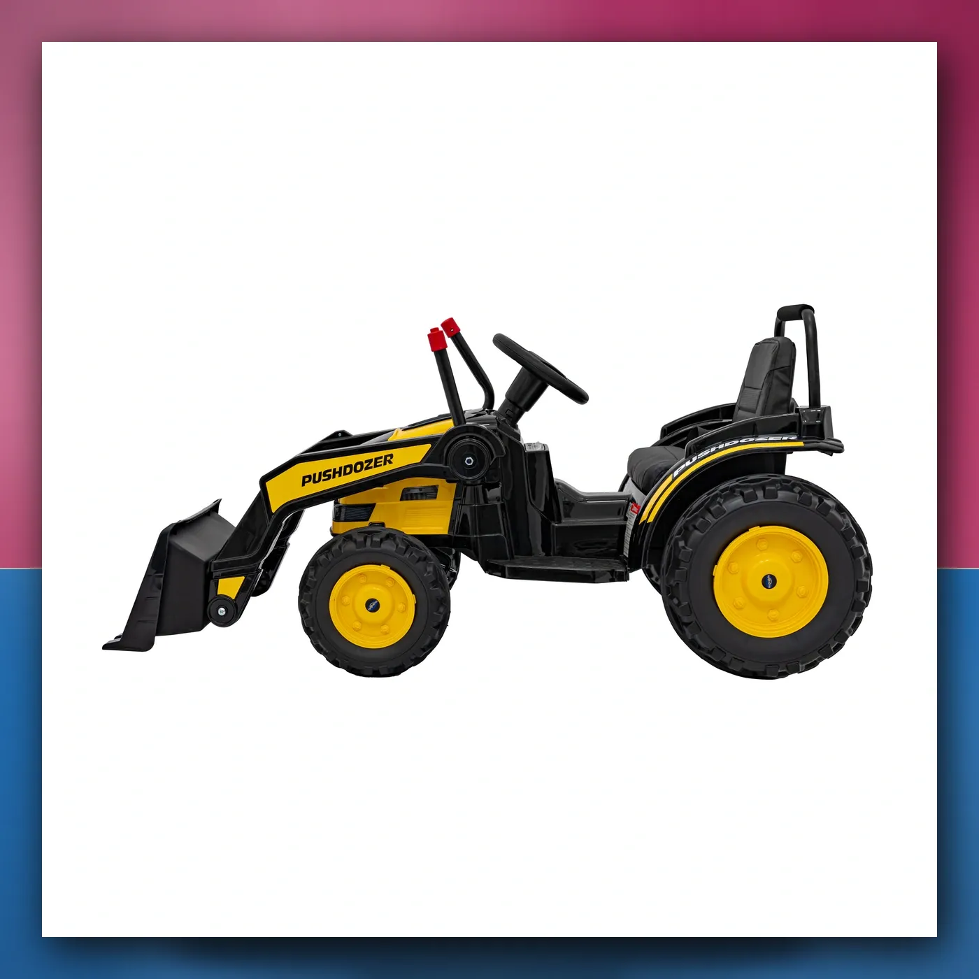 Bager Traktor na akumulator za djecu - žuti + Pokretni Ruka Žlica + Daljinski upravljač + Lagani Start + Radio FM + LED - slika 1