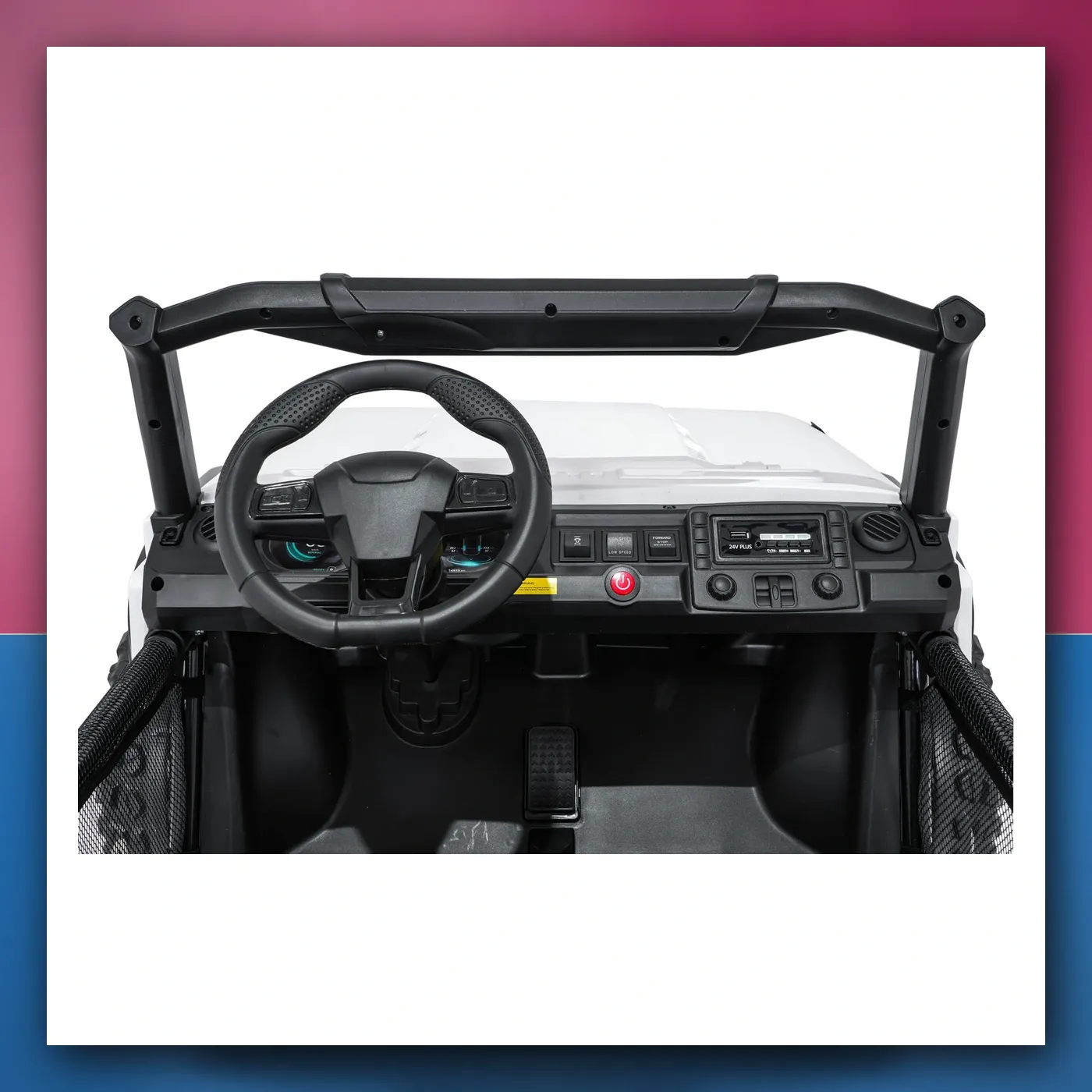 Auto na akumulator Terenski PASSION 4x4 bijeli - slika 1