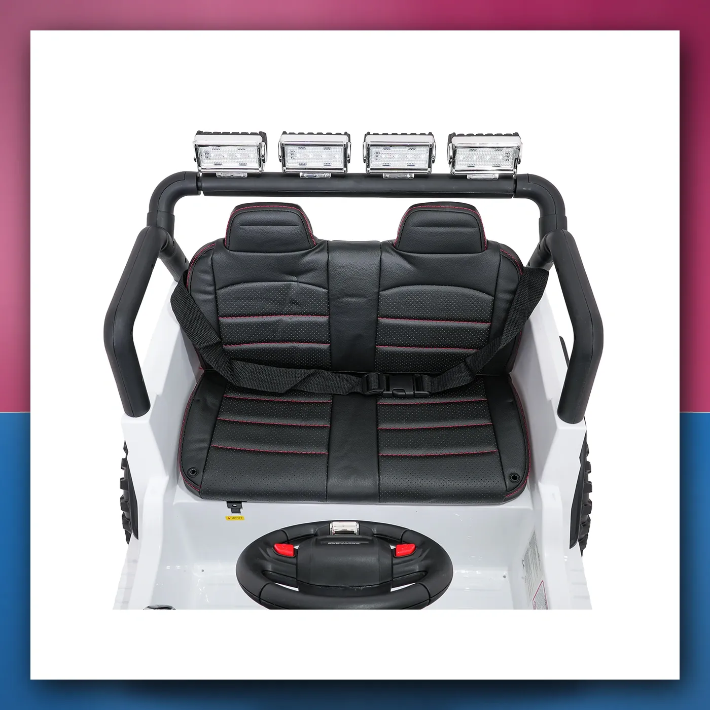 Auto na akumulator Jeep ZVIJER 4x4 bijeli - slika 1