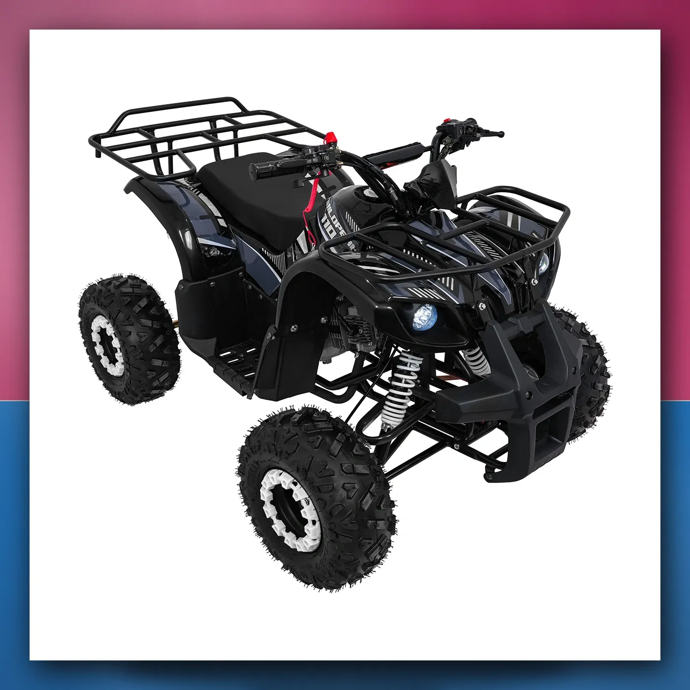 Četverocikl na akumulator Motorni WILDPEAK 110cc crni - slika 1