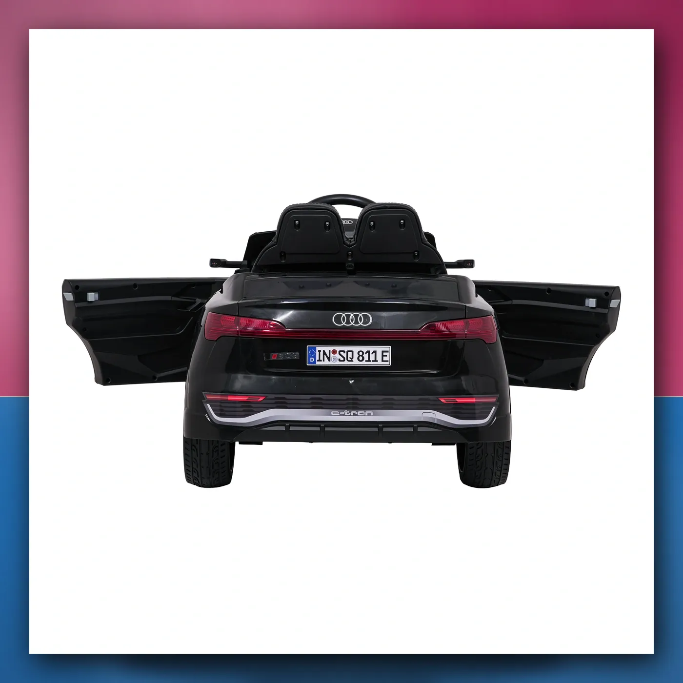 Auto na akumulator Audi SQ8 crni s daljinskim upravljačem 2,4 GHz