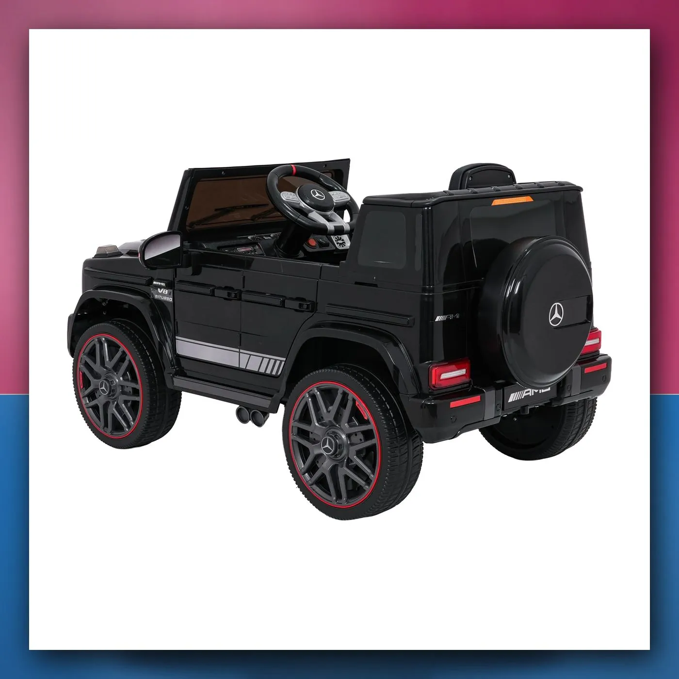 Auto na akumulator Mercedes G63 AMG LIFT crni - slika 1