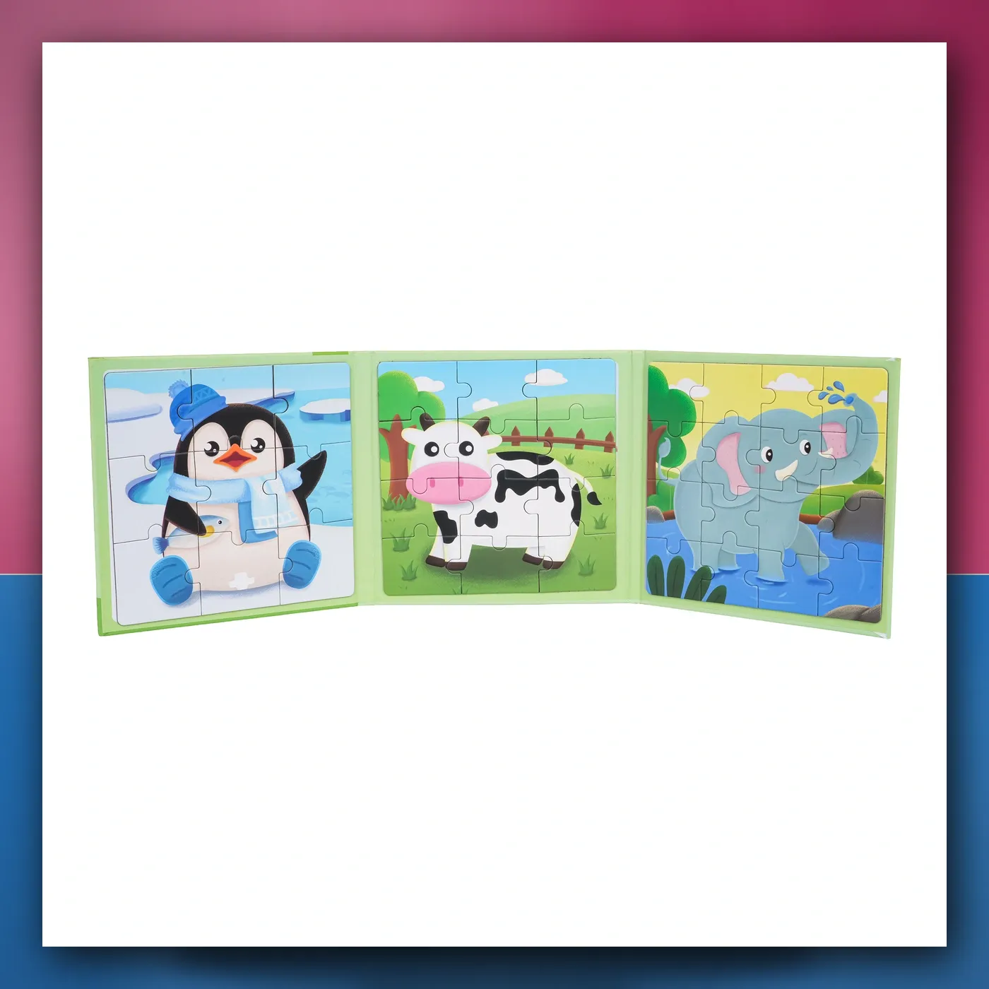 Magnetične Puzzle Životinje + Knjižica - slika 1