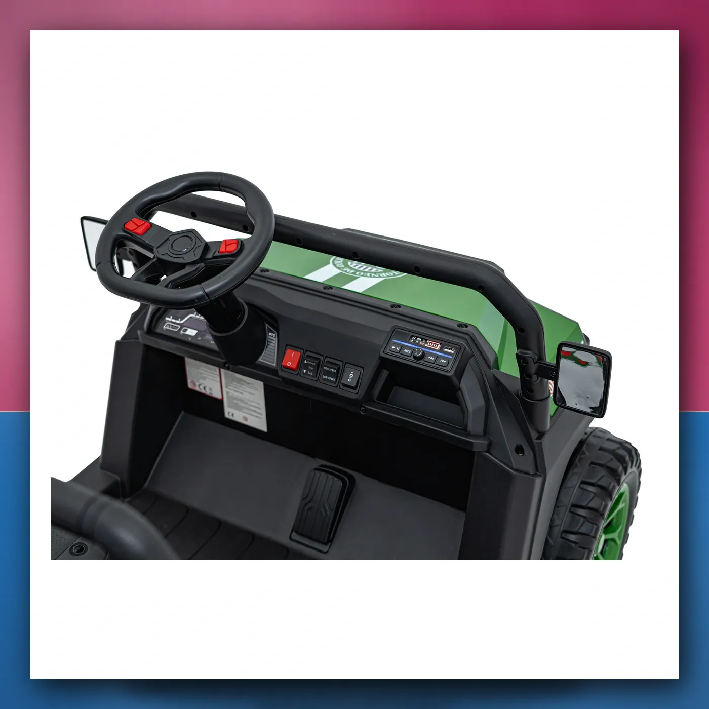 Auto na akumulator Pick - Gore Šampion zeleni, terenski autić - slika 1