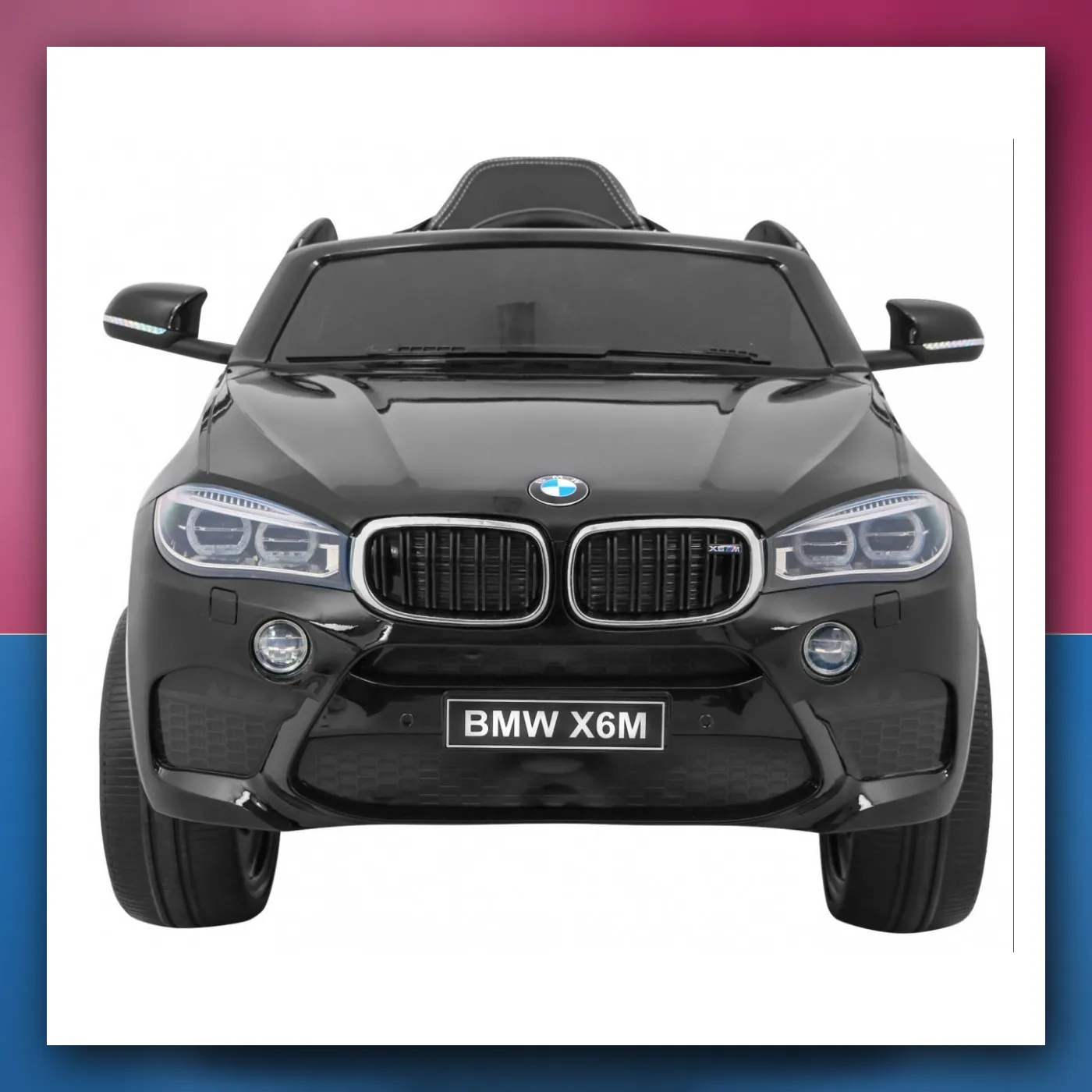 BMW X6M Električne Mali auto za djecu - crni SUV + Daljinski upravljač - slika 1