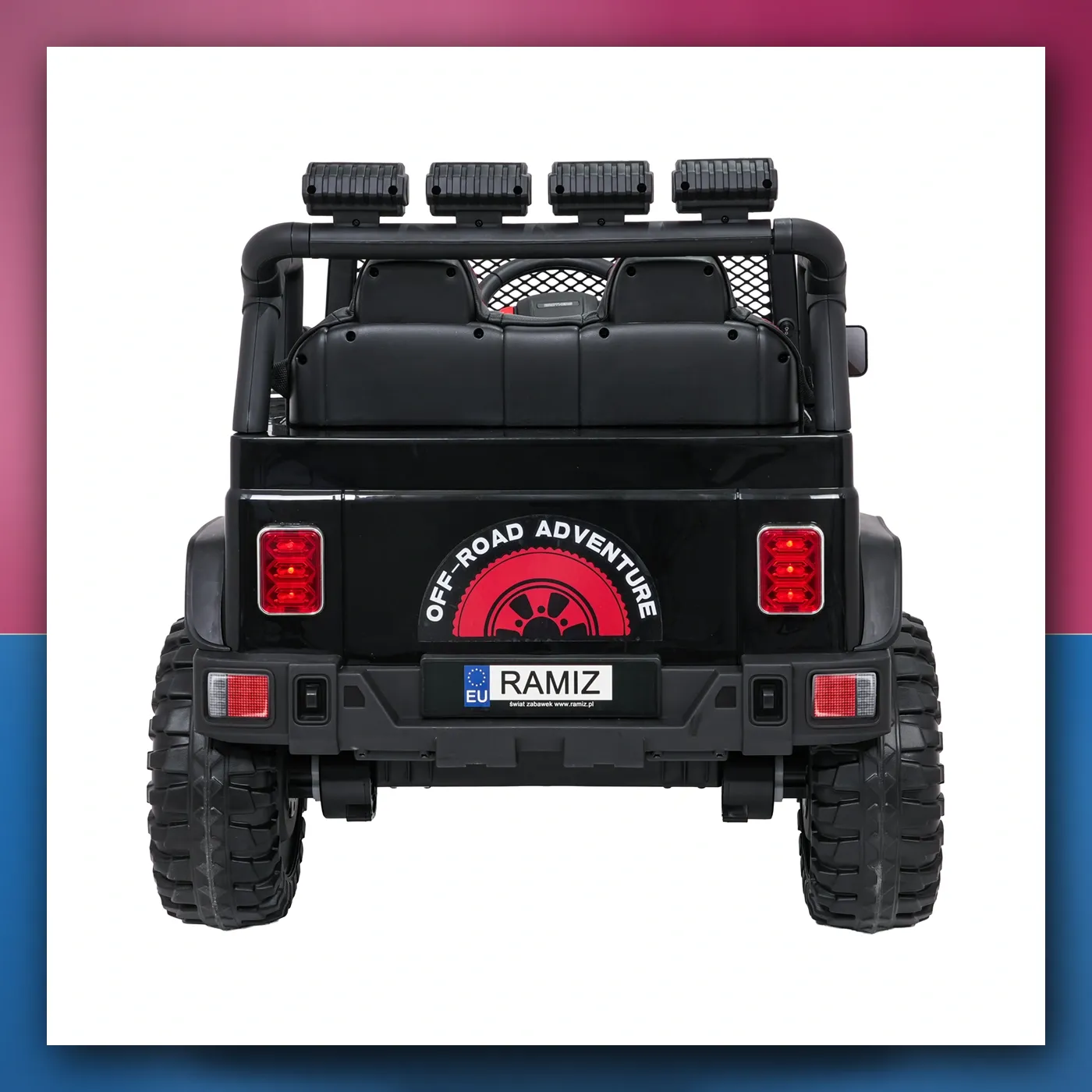 Auto na akumulator Jeep ZVIJER 4x4 crni - slika 1