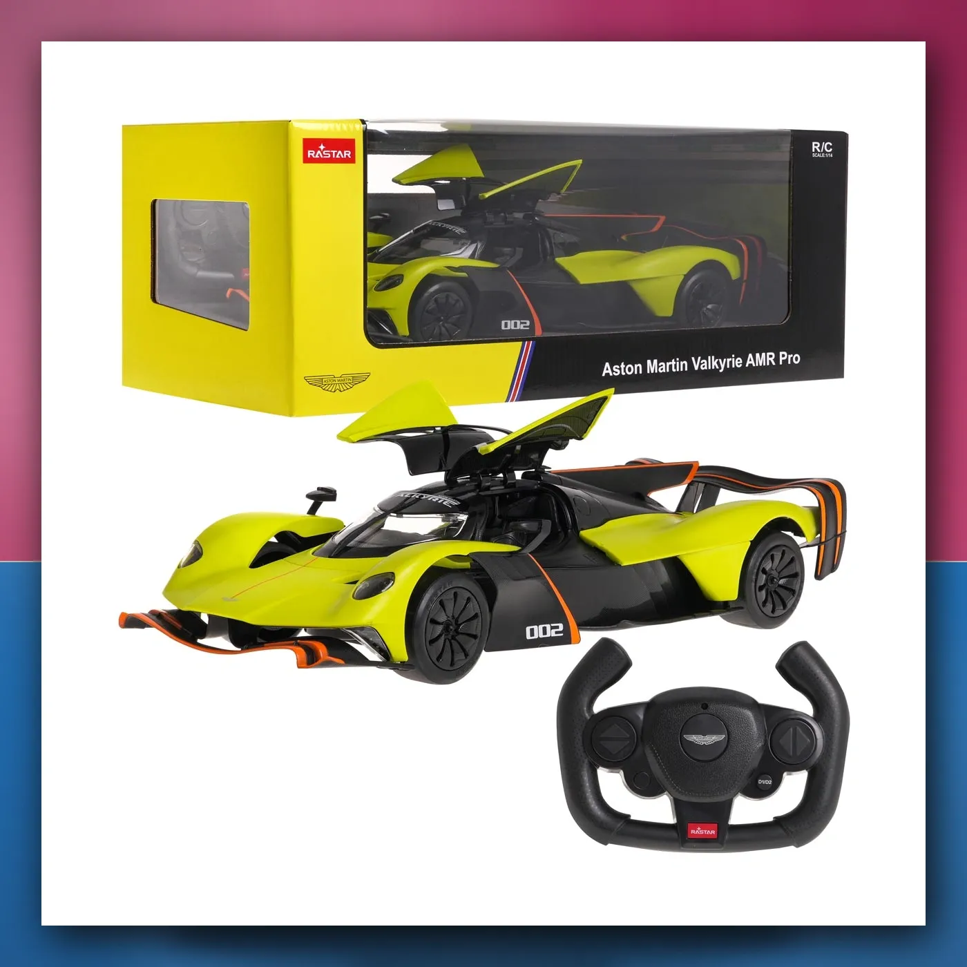 R / C 1: 14 Aston Martin Valkyrie AMR Pro zeleni RASTAR - slika 1