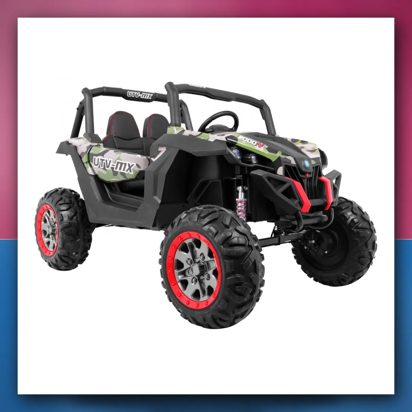 Buggy SuperStar za djecu Moro + Pogon 4x4 + Daljinski upravljač + Prtljažnik + MP3 + LED + Blokada vrata - slika 1