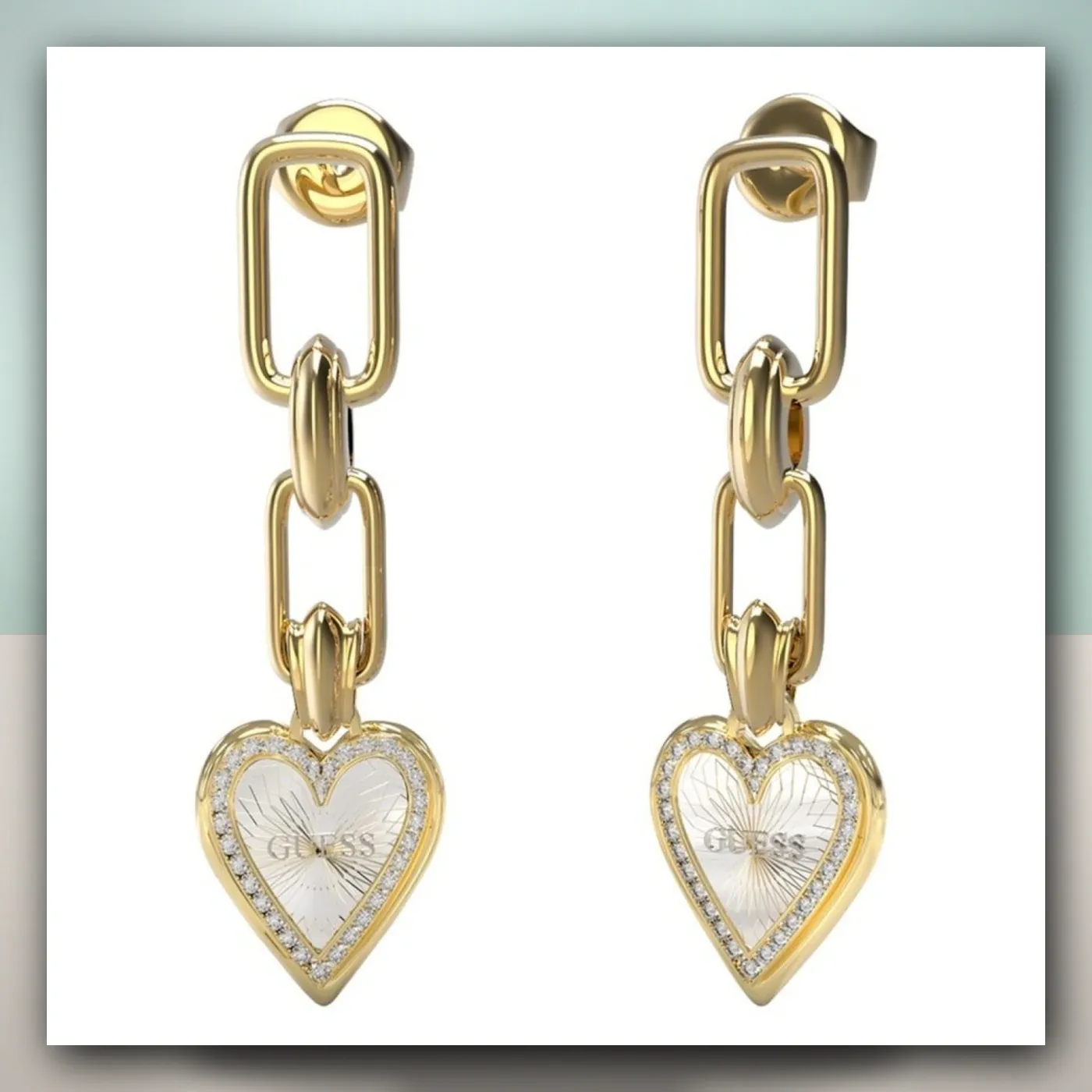 Naušnice Guess JUBE03236JWYGRHT/U
