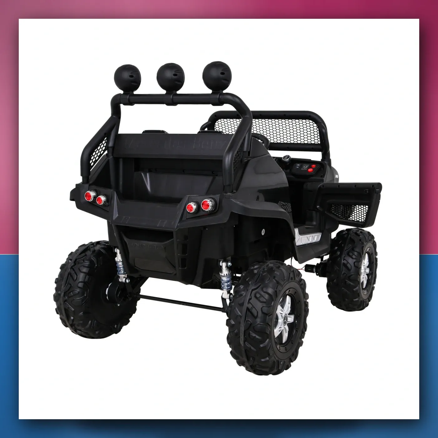 Mercedes Benz Unimog za djecu crni + Terenski 4x4 - slika 1