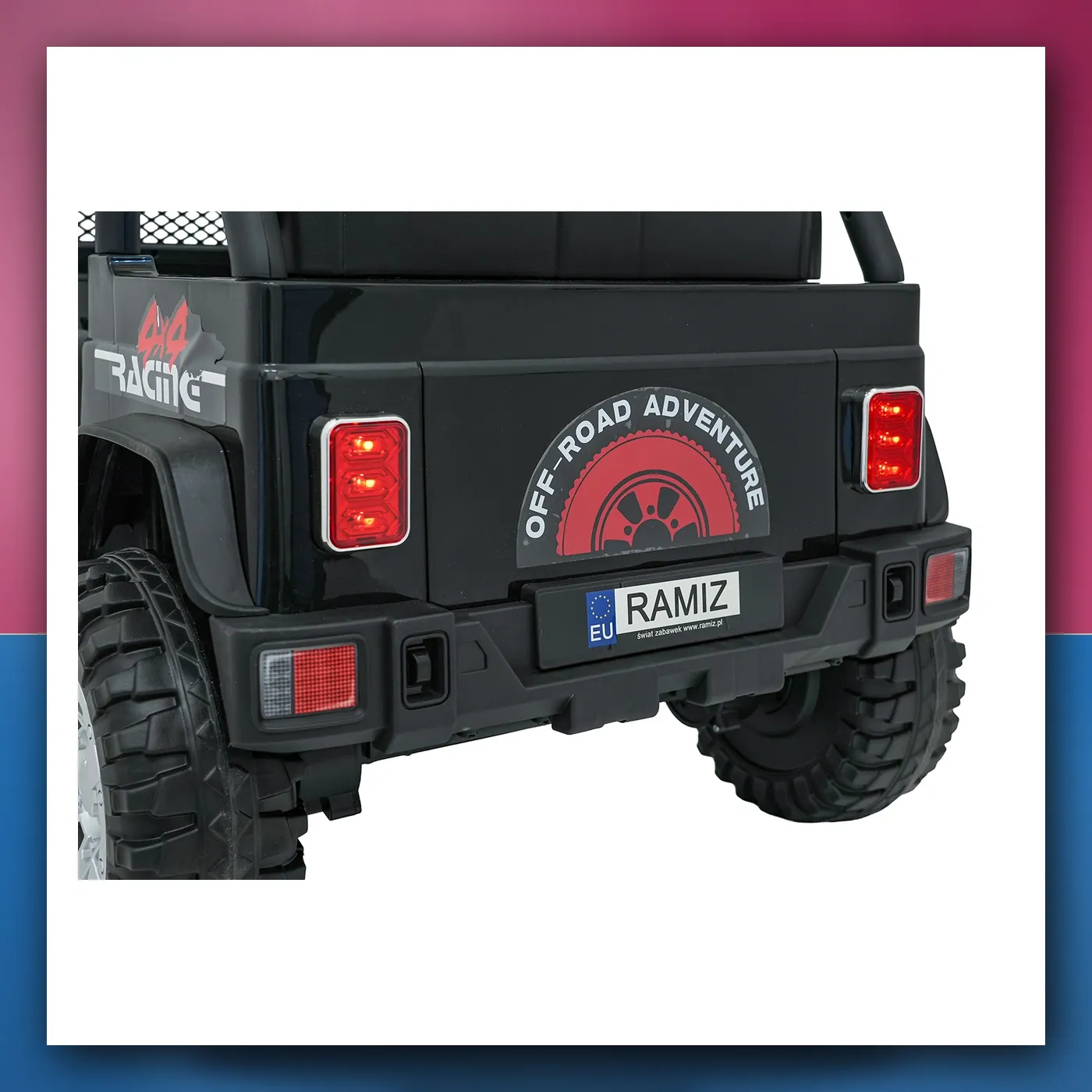 Auto na akumulator Jeep ZVIJER 4x4 crni - slika 1