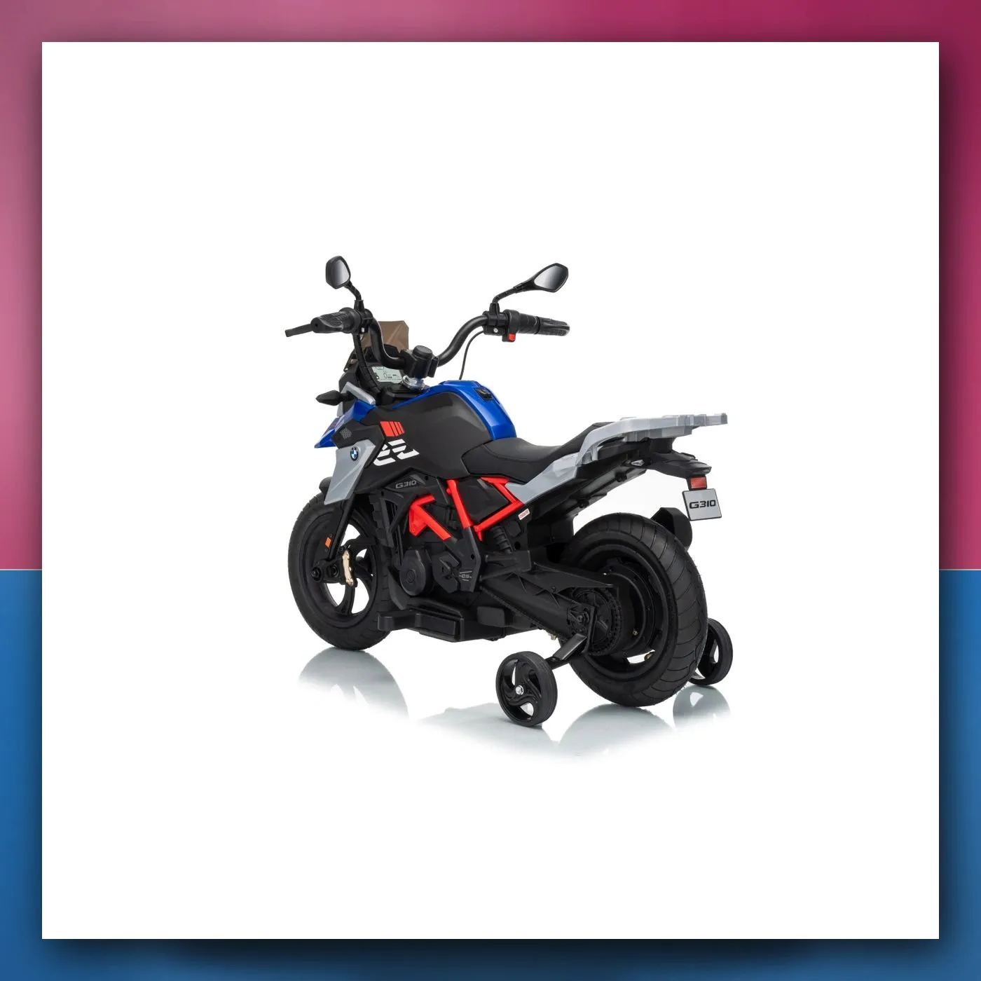 Motocikl na akumulator BMW G310GS plavi - slika 1