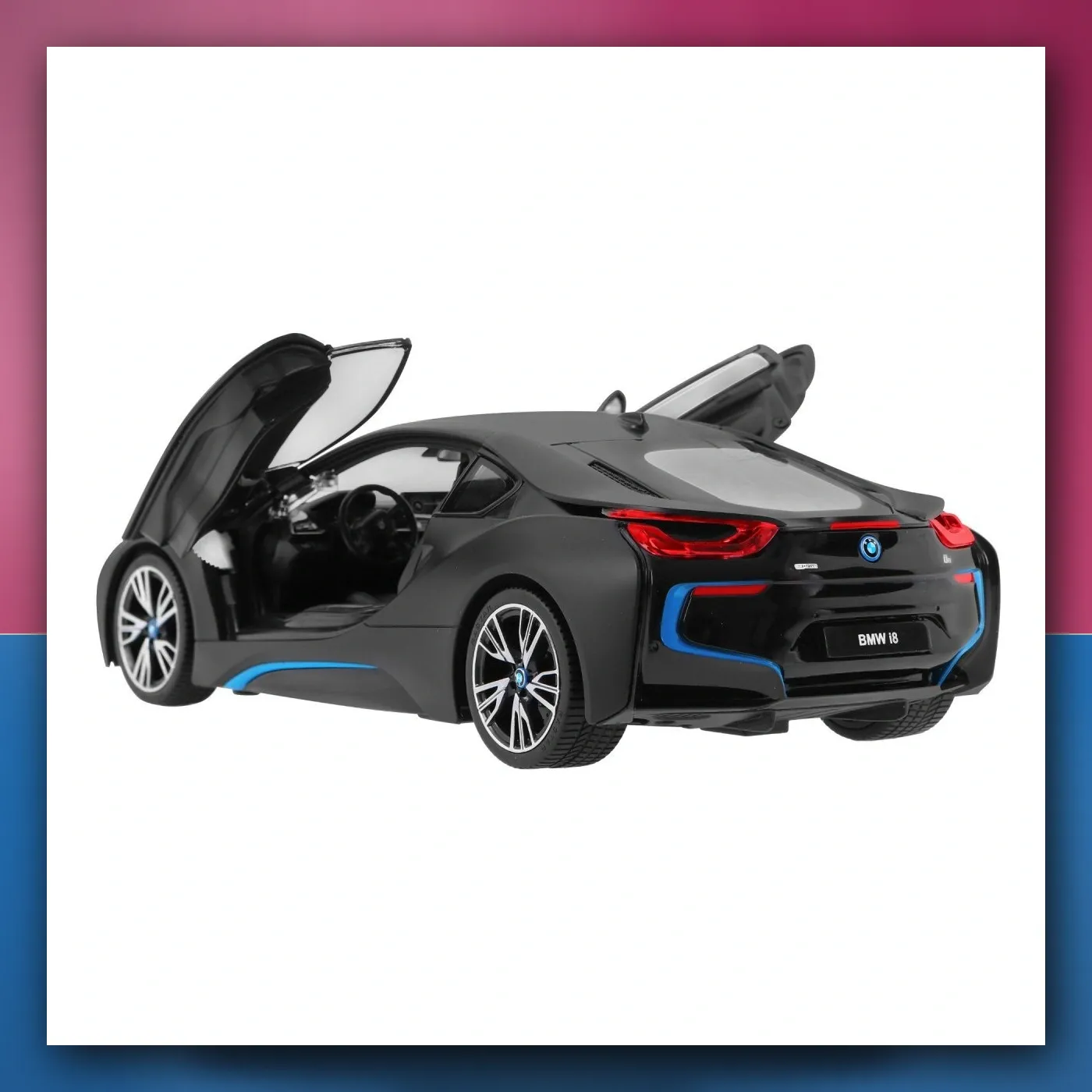 BMW i8 crni RASTAR model 1:14 autić na daljinsko upravljanje + daljinski upravljač 2,4 GHz - slika 1