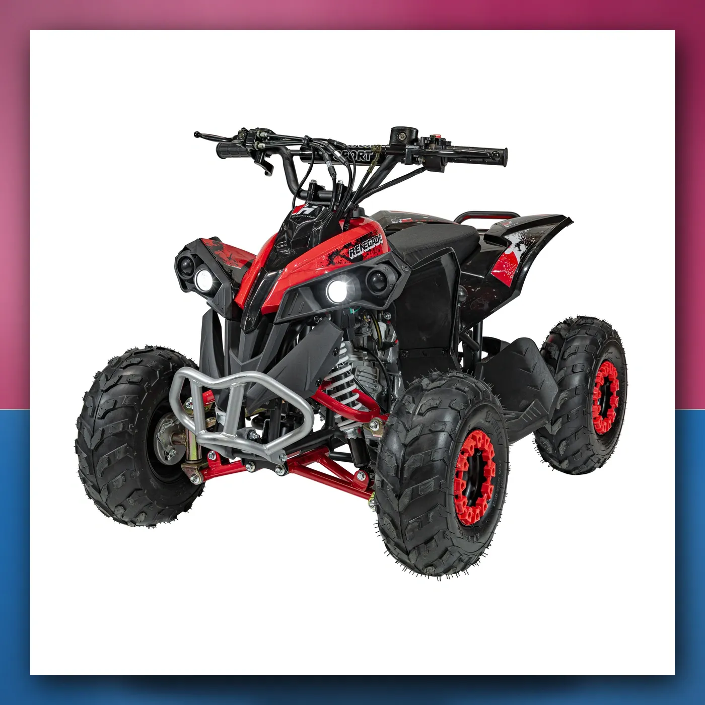 Četverocikl na akumulator Motorni RENEGADE 110CC crveni - slika 1