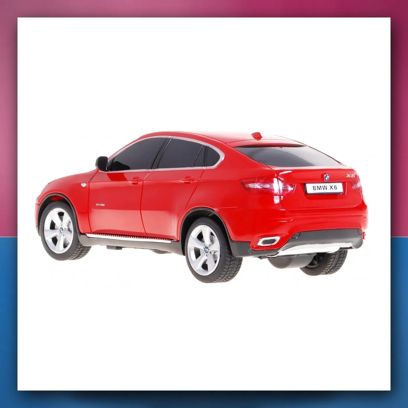 BMW X6 crveni RASTAR SUV model 1:24 na daljinsko upravljanje + daljinski upravljač