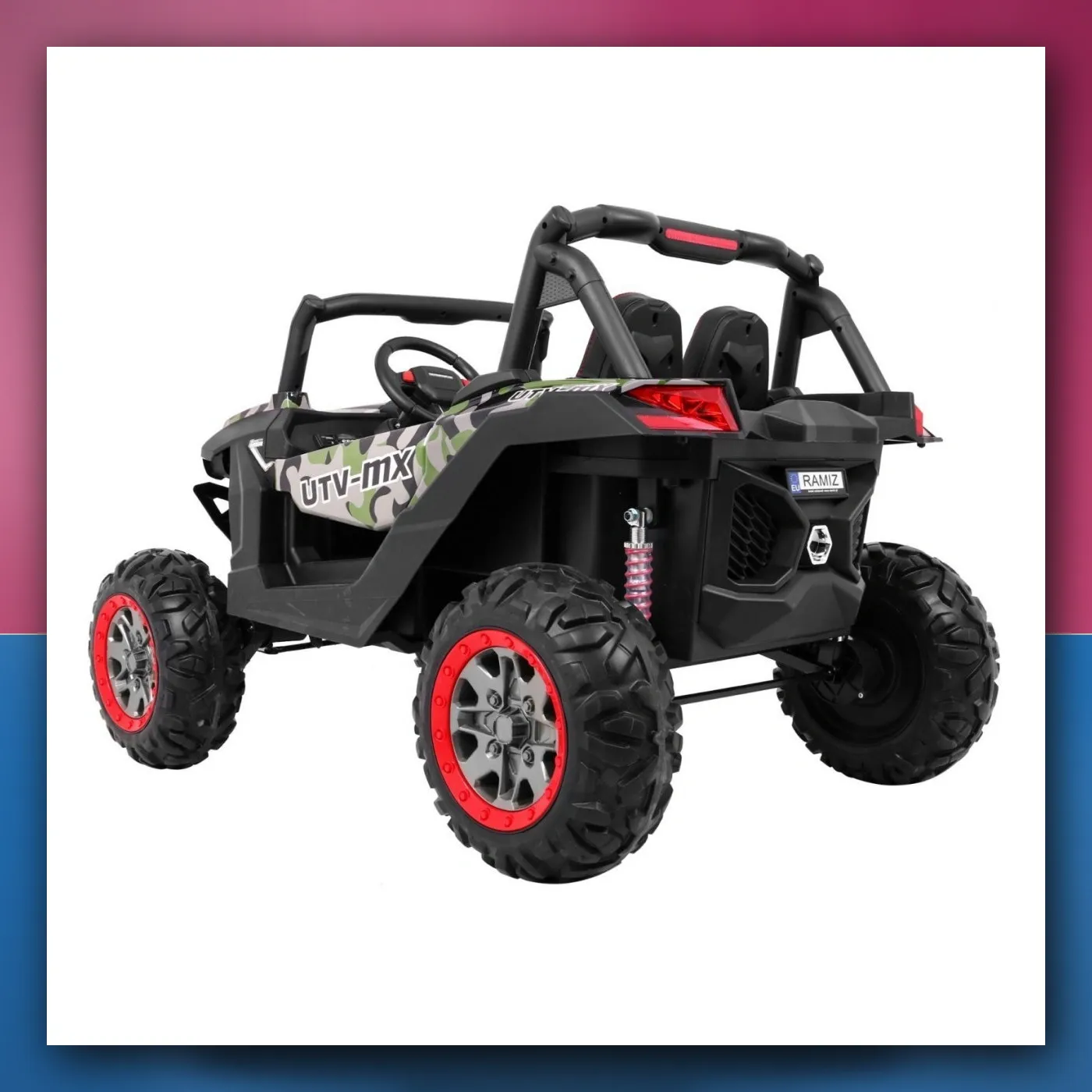 Buggy SuperStar za djecu Moro + MP4 + Pogon 4x4 + Daljinski upravljač + Prtljažnik + LED + Blokada vrata - slika 1