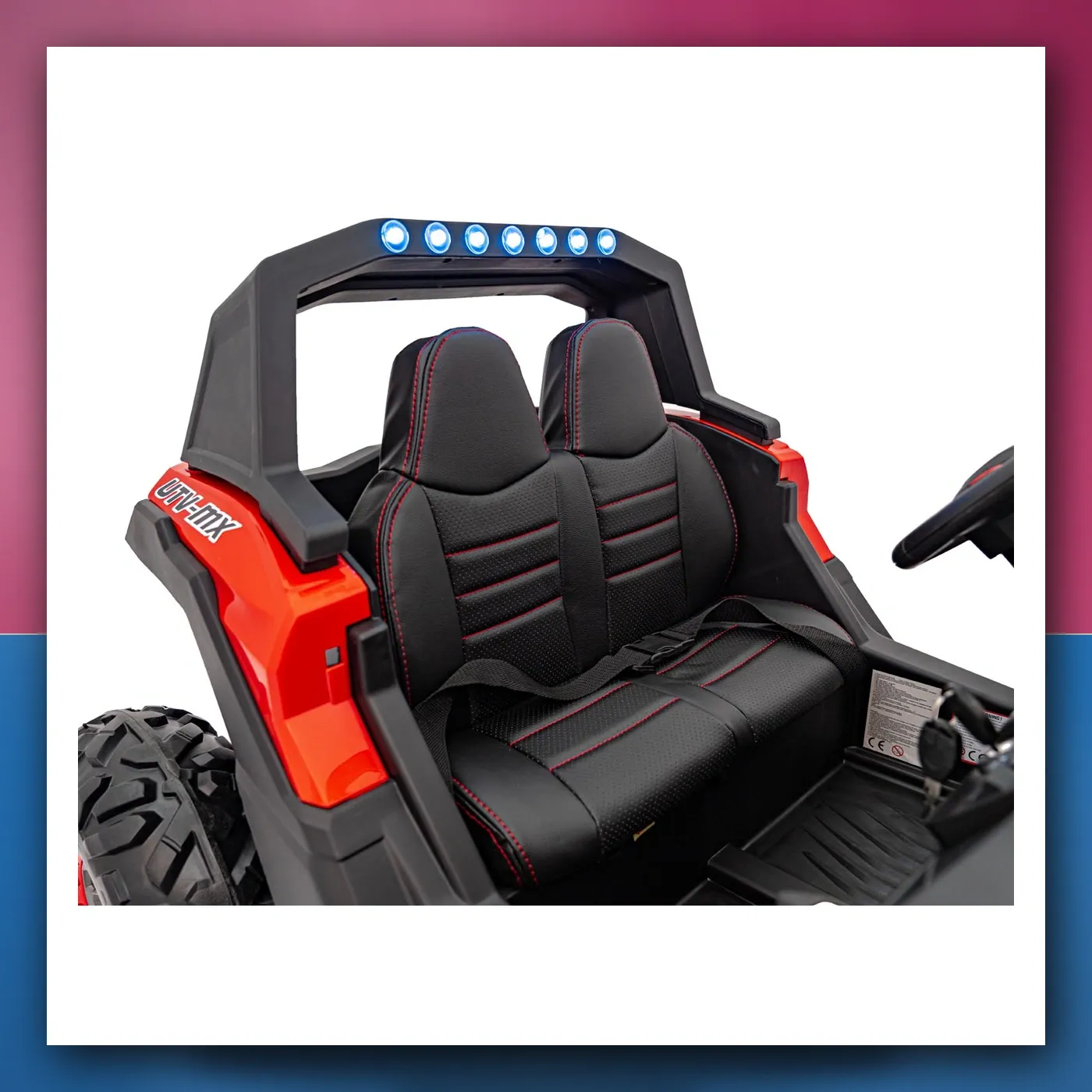 Buggy na akumulator UTV - MX 2000N crveni - slika 1