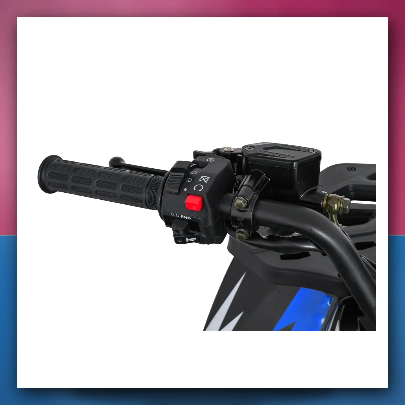 Četverocikl na akumulator Motorni 200CC MONSTER plavi - slika 1