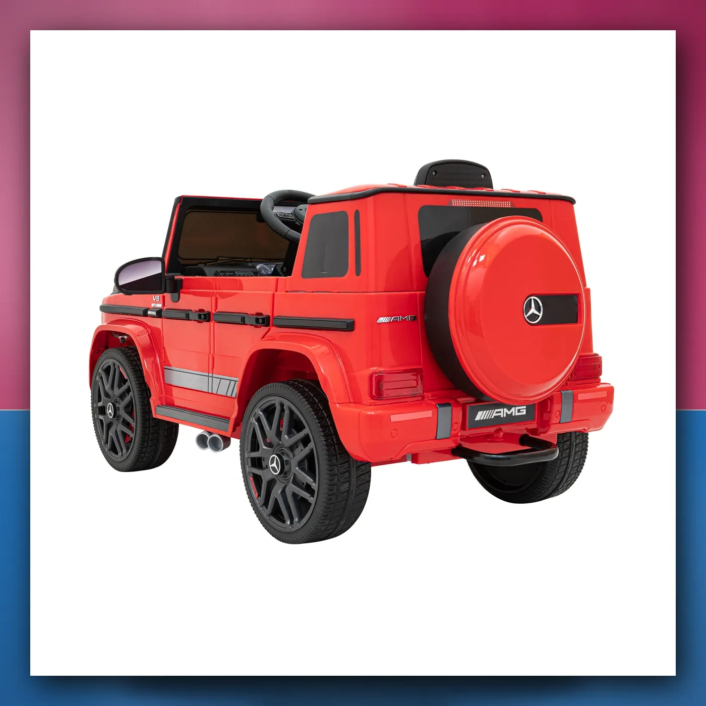 Mercedes AMG G63 za djecu crveni + Daljinski upravljač - slika 1