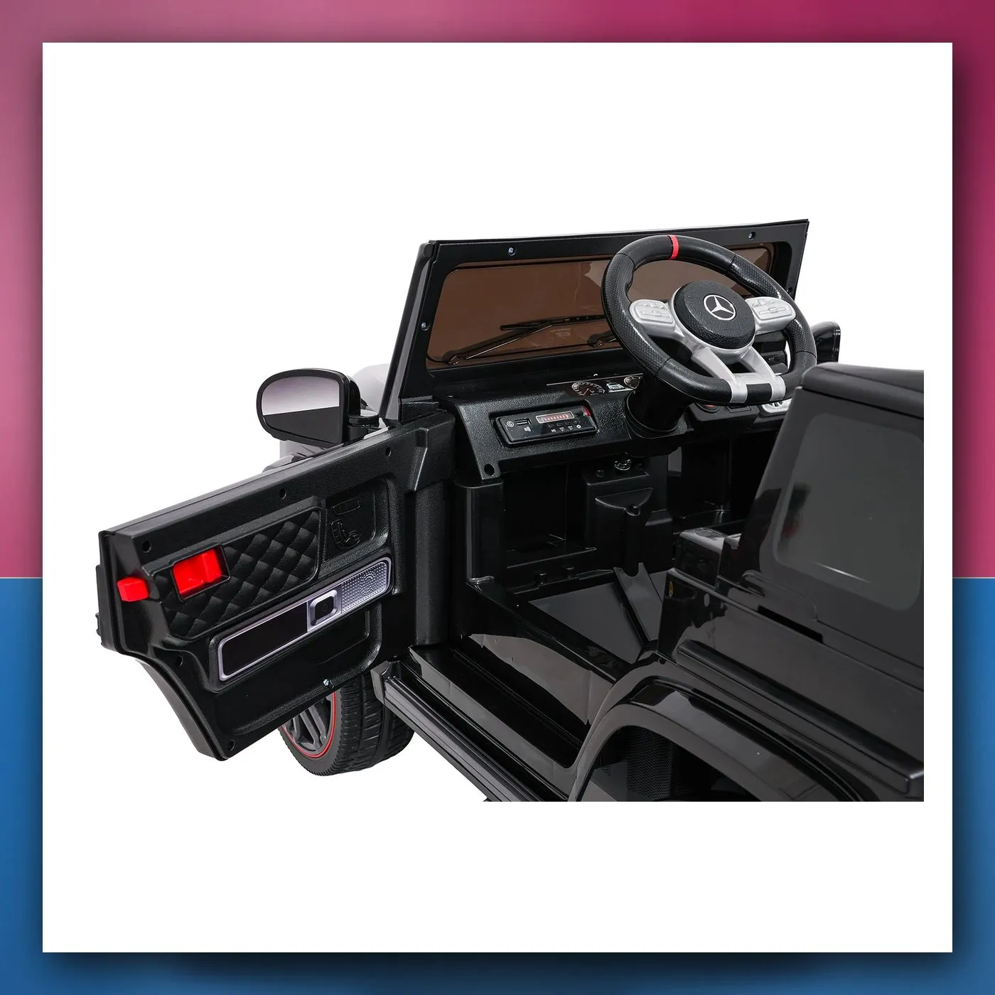 Auto na akumulator Mercedes G63 AMG LIFT crni - slika 1
