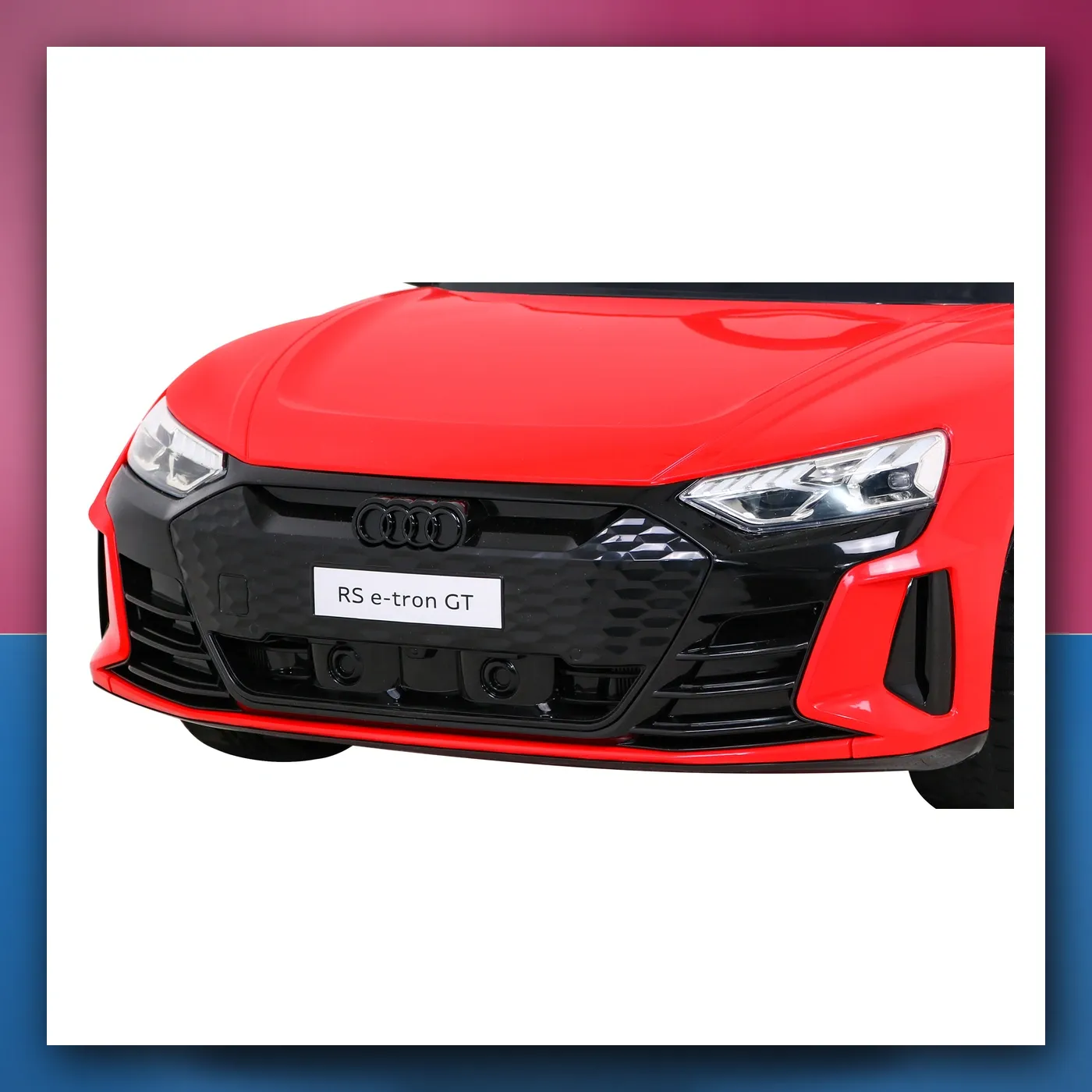 Audi RS E - Tron GT na akumulator crveni + Daljinski upravljač + Pogon 4x4 + Radio + MP3 + LED + EVA - slika 1
