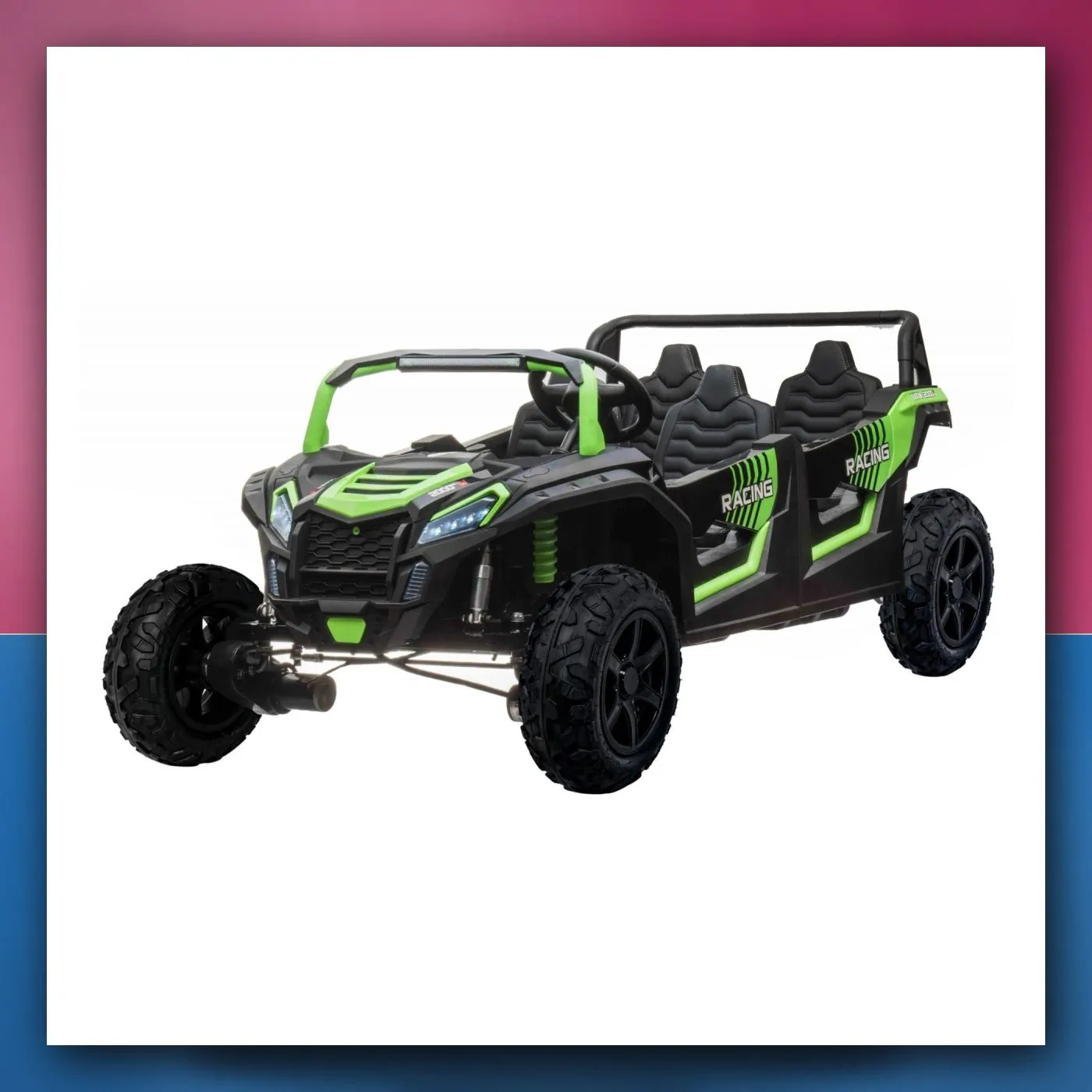 Buggy ATV RACING UTV2000 za 4 osobe na akumulator s Li-ion baterijom, zeleni